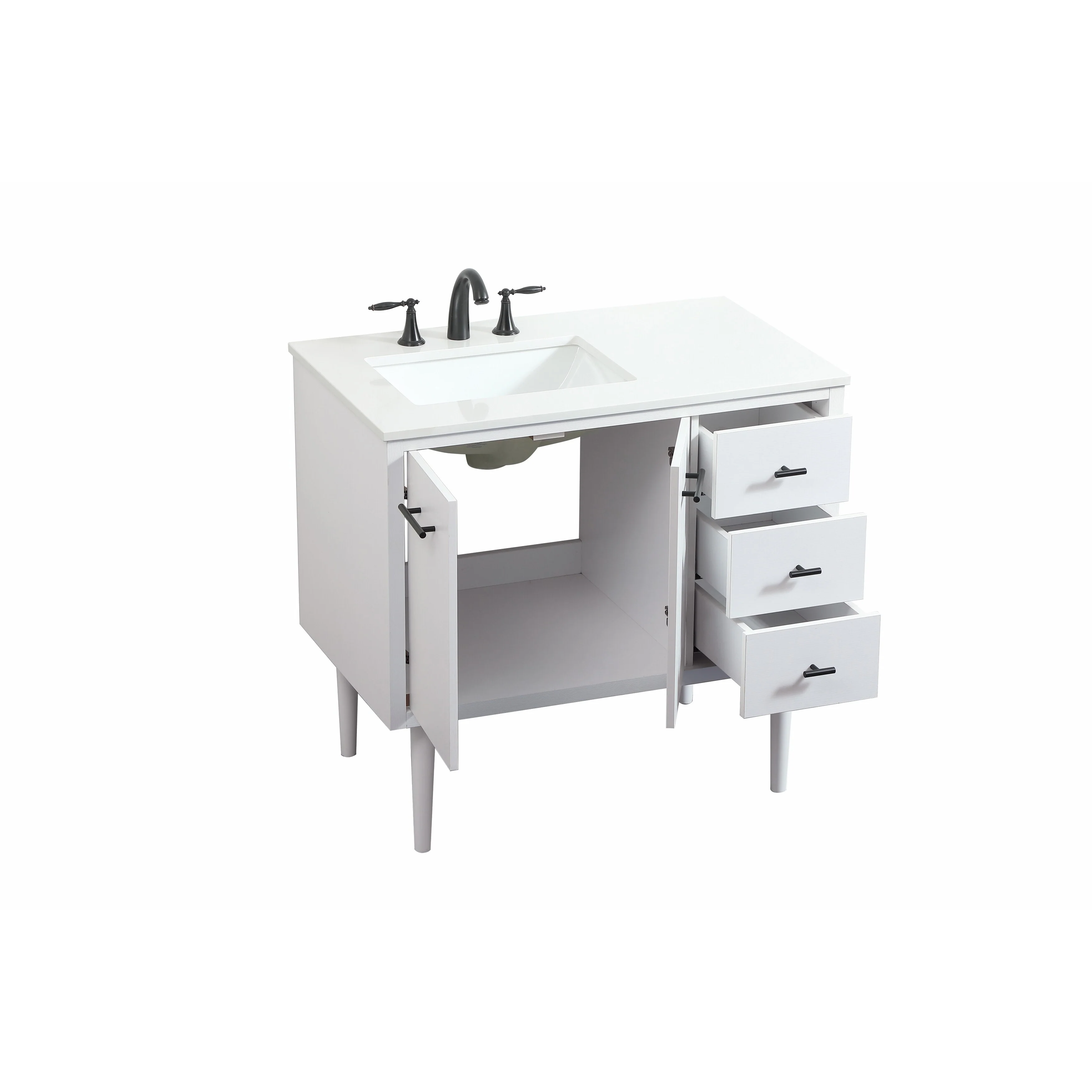 Fern 36 - 48 Inch Single Bathroom Vanity