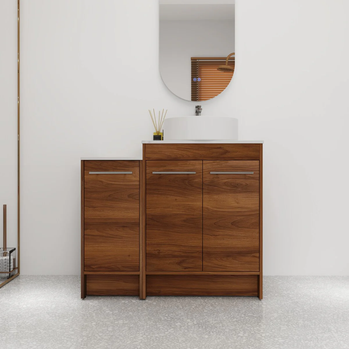 Bathroom Vanity With Sink In 24/36/48/60 Inch, Freestanding Bathroom Vanity With Soft Close Door