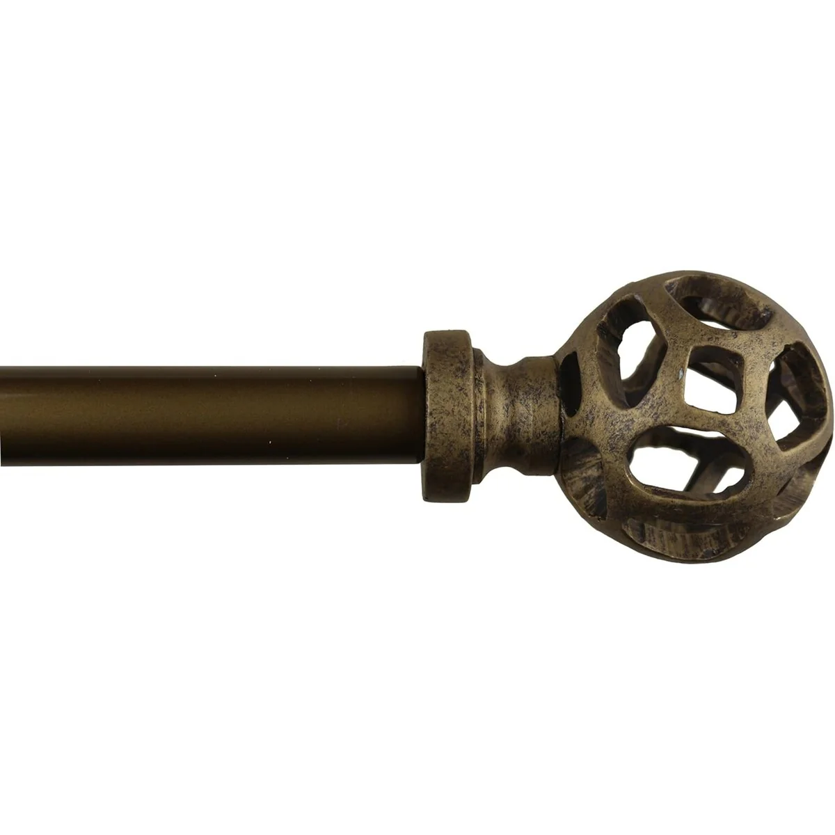 1-inch Diameter Viking Ball Adjustable Single Drapery Curtain Rod