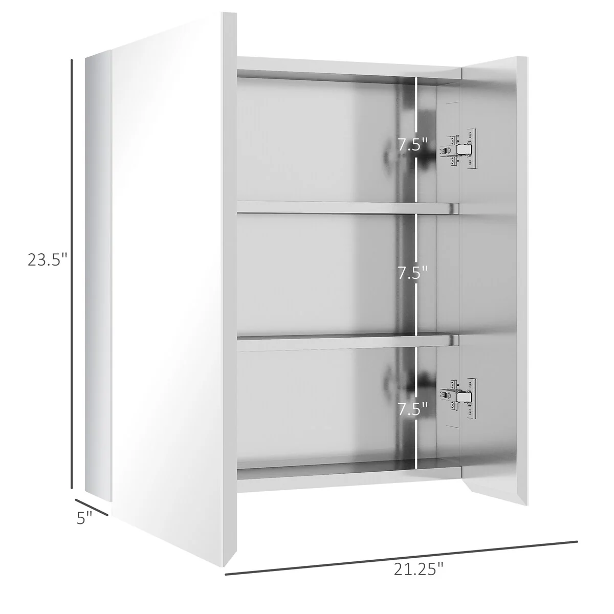 Bathroom Mirror with Storage Shelves Bathroom Wall Cabinet