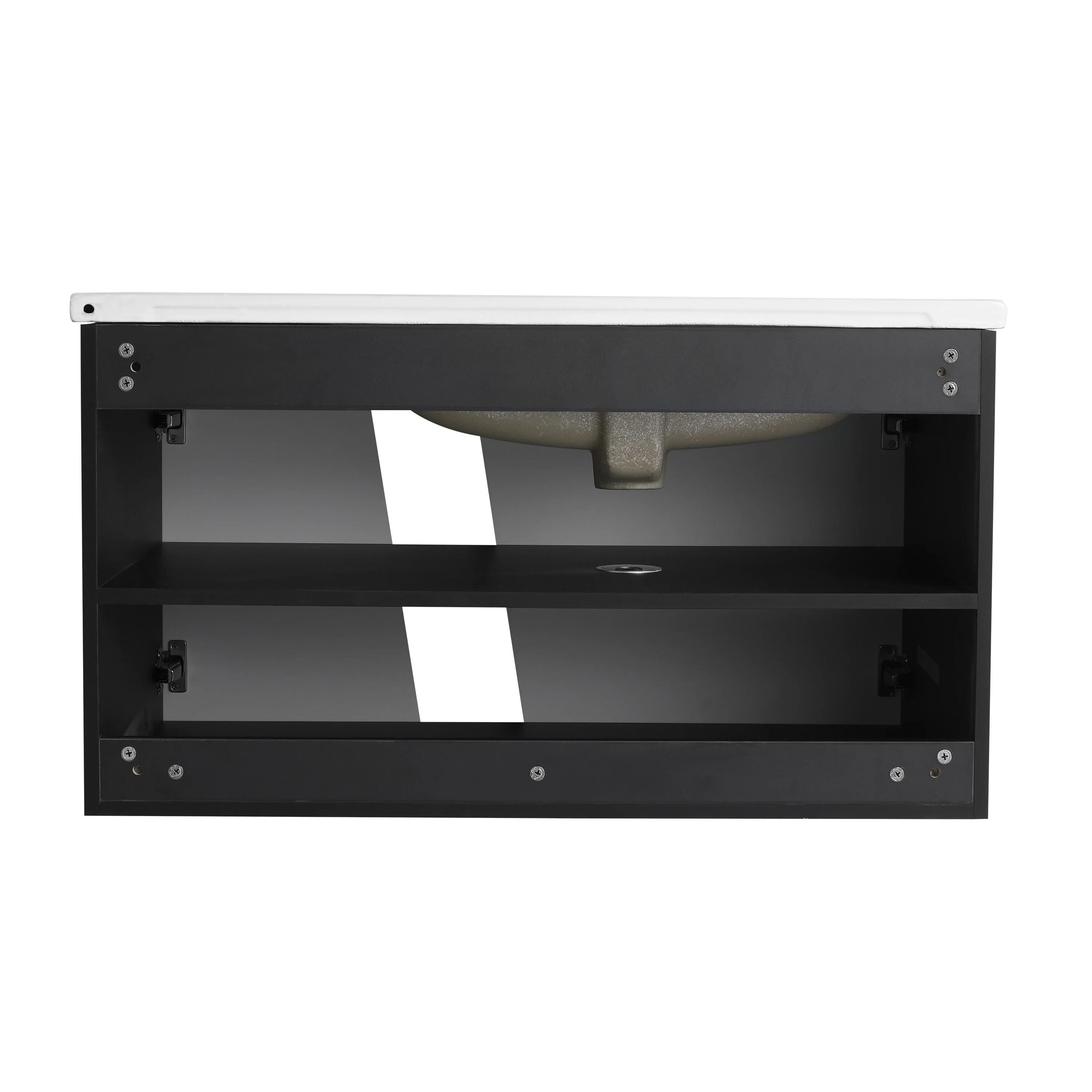 BNK 28/ 32/36/40 Inch Single Sink Bathroom Vanity with Soft Close Door, Modern Floating Vanity