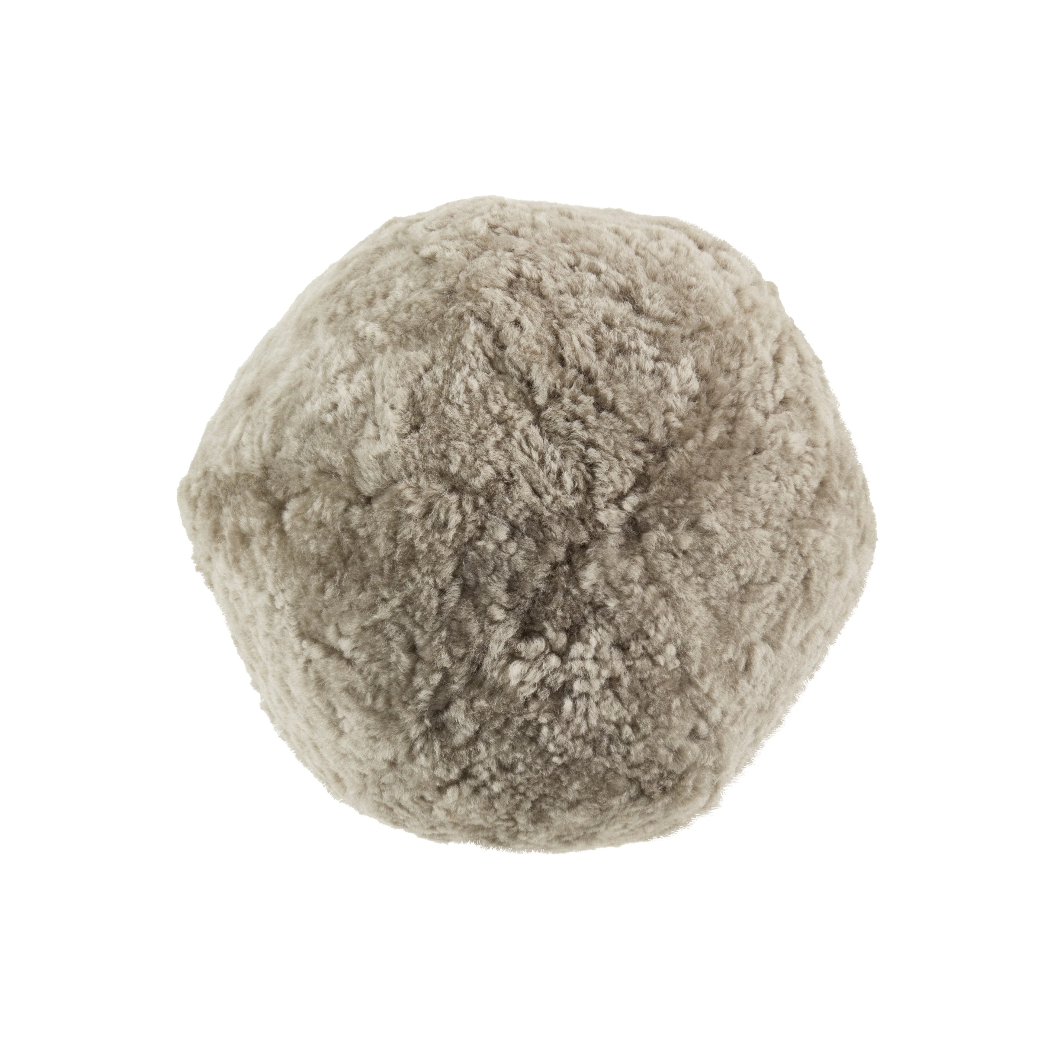 Fleece Fantasy Sheepskin Ball Poly Filled Throw Pillow