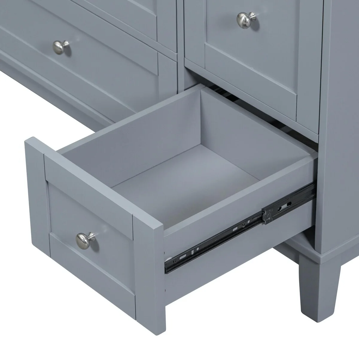 Modern 36-Inch Bathroom Vanity with Resin Sink and Ample Storage