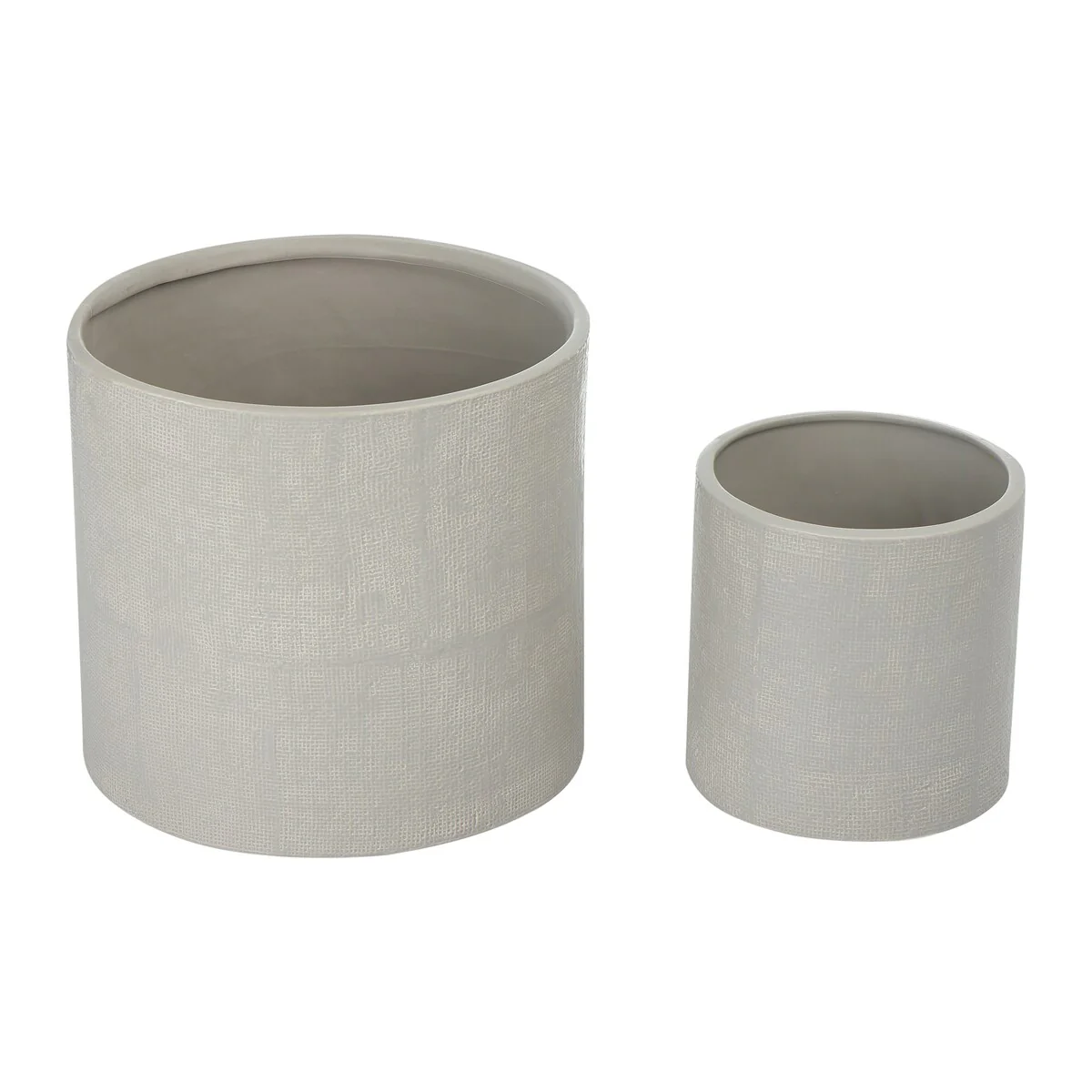 Stoneware Planters, Set of 2