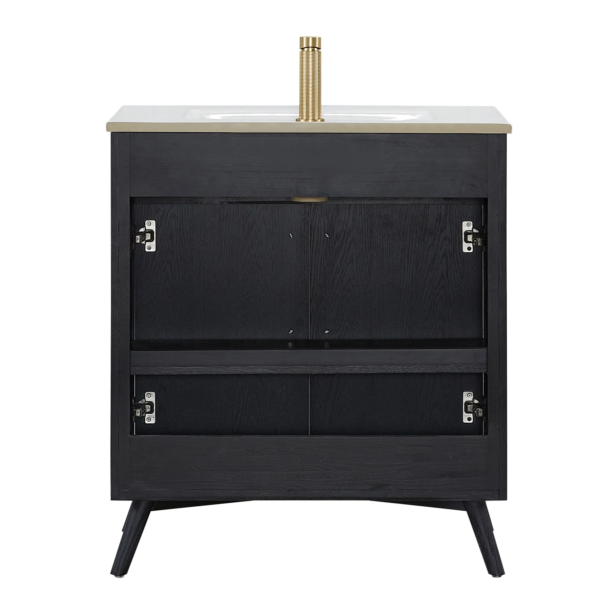 Delhi Bath Vanity with White Ceramic Basin Top without Mirror