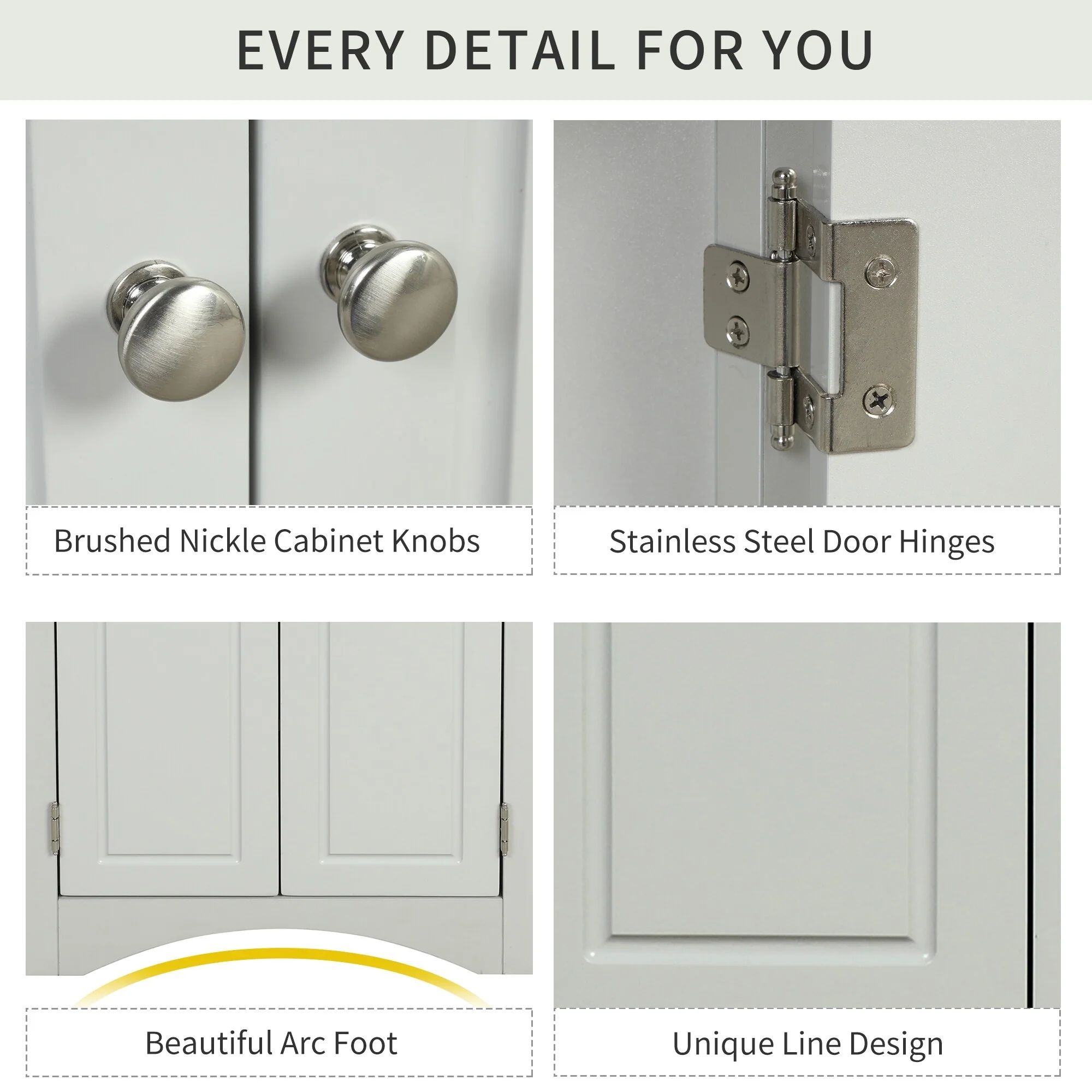 17.2 in. W x 17.2 in. D Triangle Bathroom Storage Cabinet with Adjustable Shelves