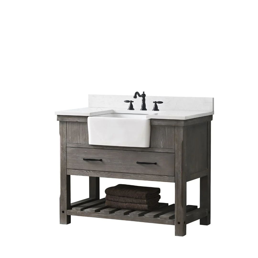 Sudio Design Bathroom Vanity Wesley Weathered Collection.
