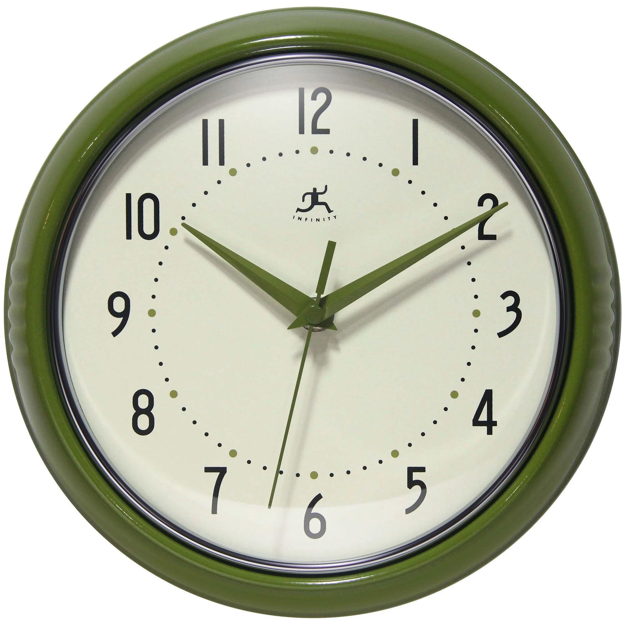 Round Retro Kitchen Wall Clock by Infinity Instruments