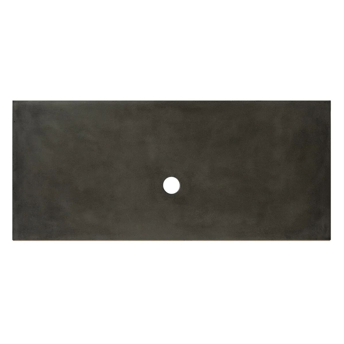 NativeStone Concrete Vanity Top - Vessel Sink Cutout with No Faucet Hole (Top Only)
