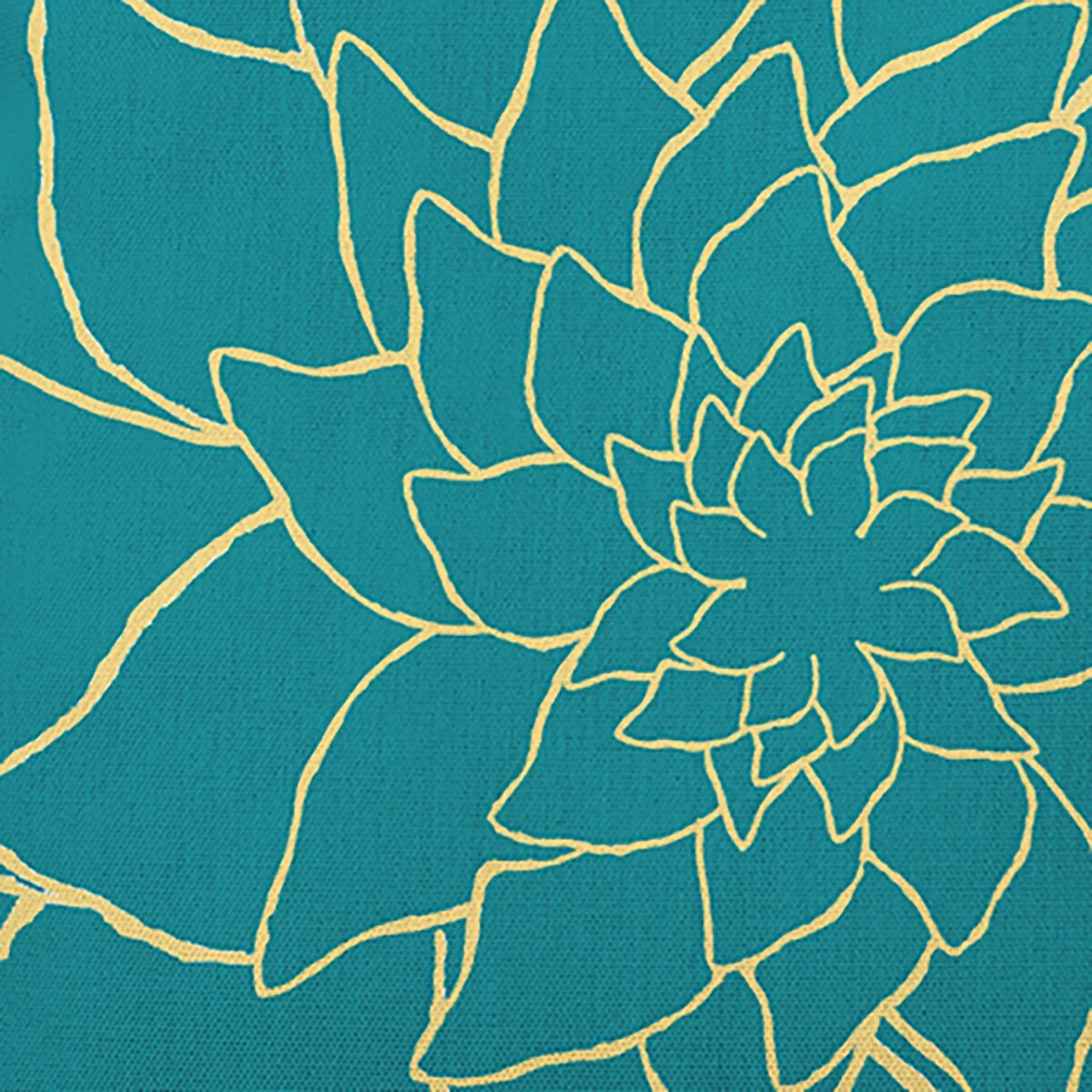 Flower Outline Indoor/Outdoor Throw Pillow