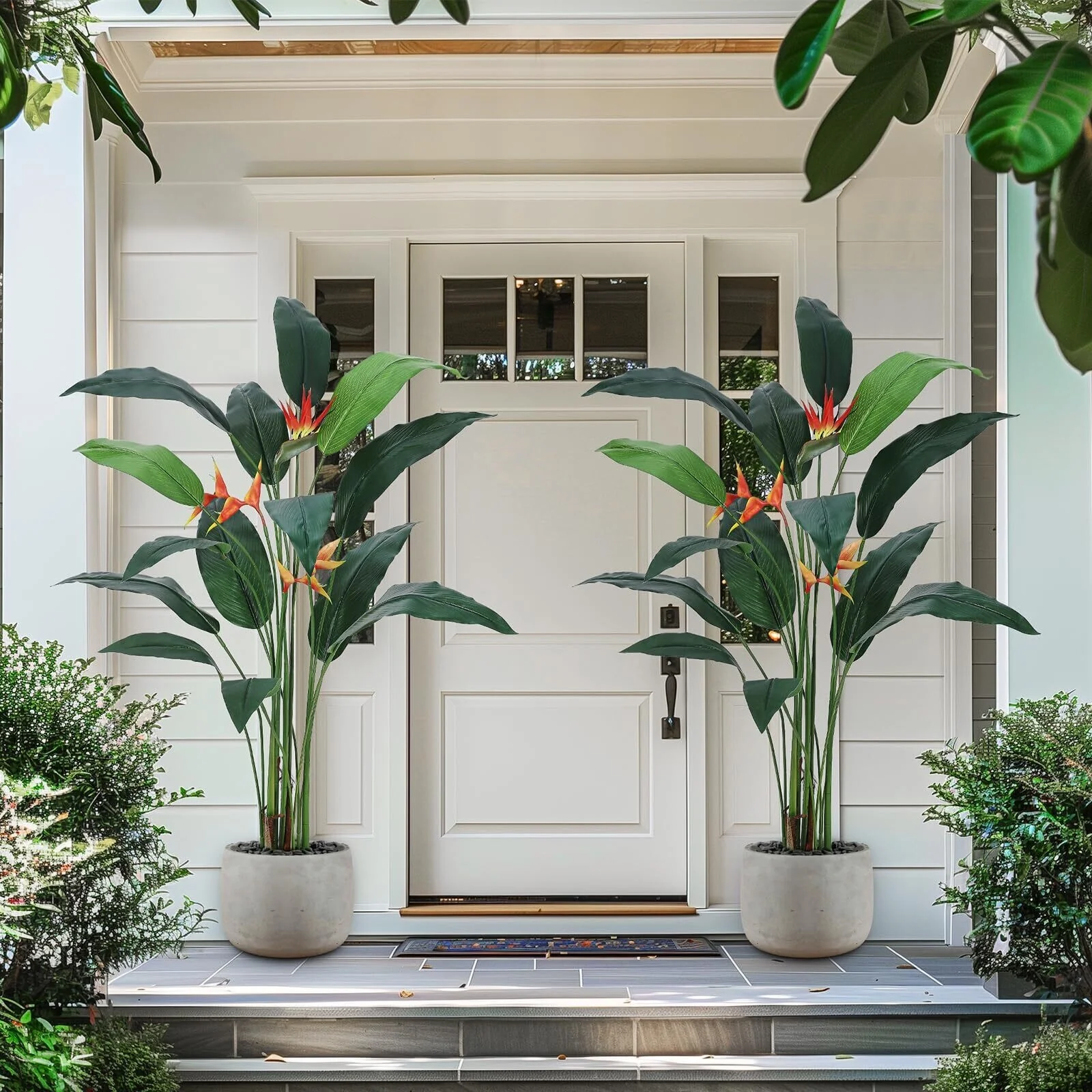 1/2 packArtificial Bird of Paradise Plant 6/7FT(72in) Fake Palm Tree