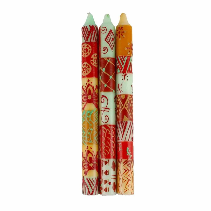 Hand Painted Dinner Candles in