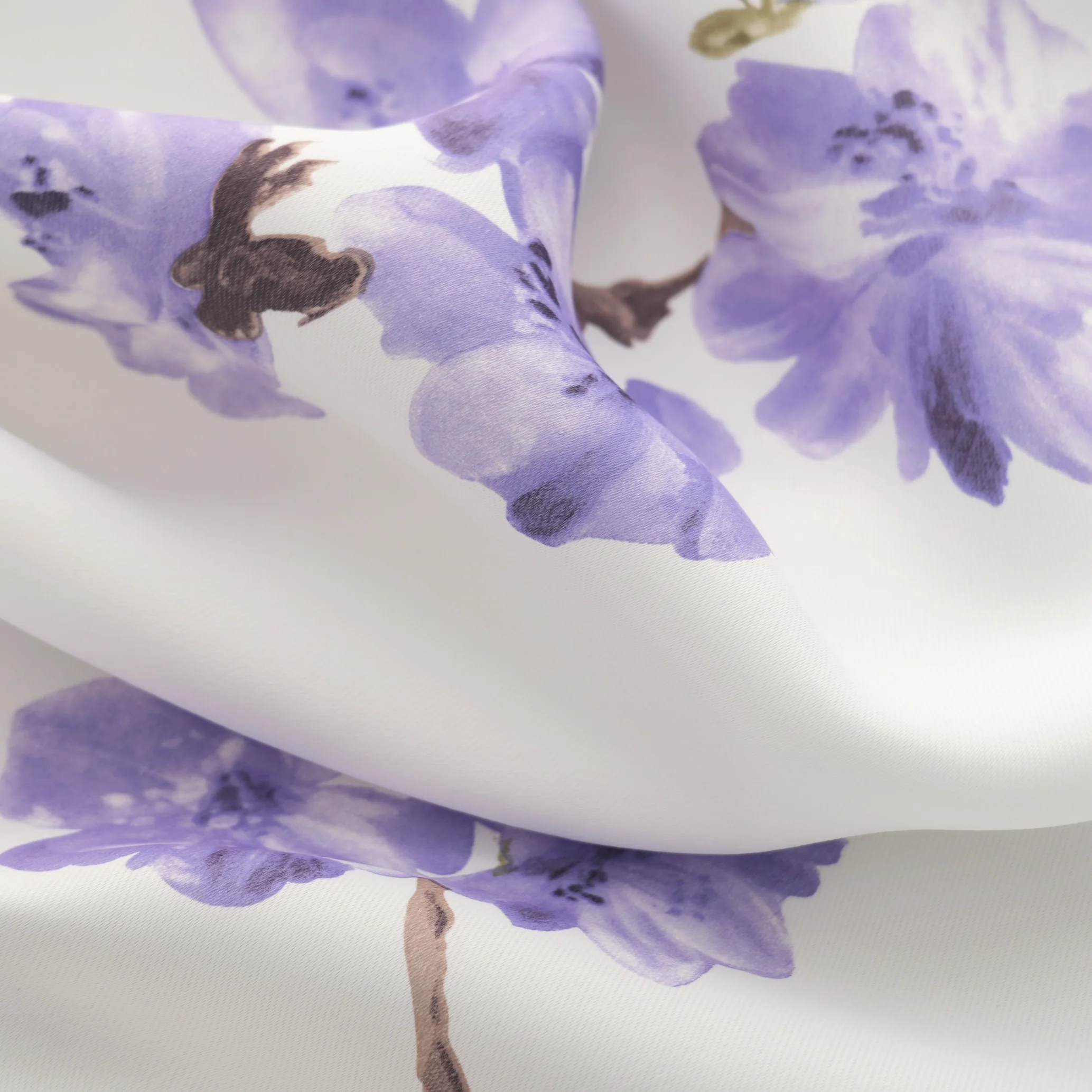 Lily Flowers Blackout Window Curtain 90 inch