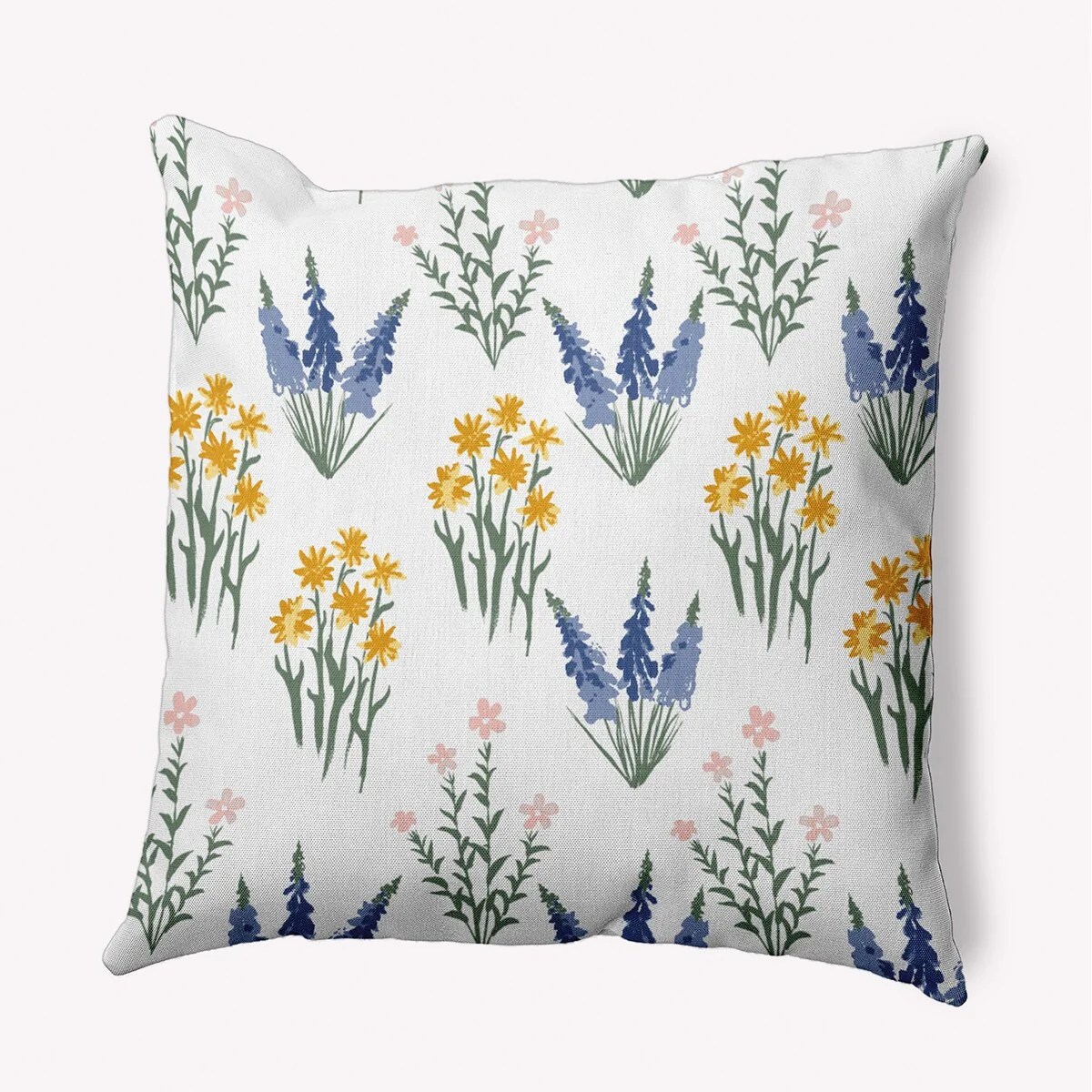 Flower Field Indoor/Outdoor Throw Pillow