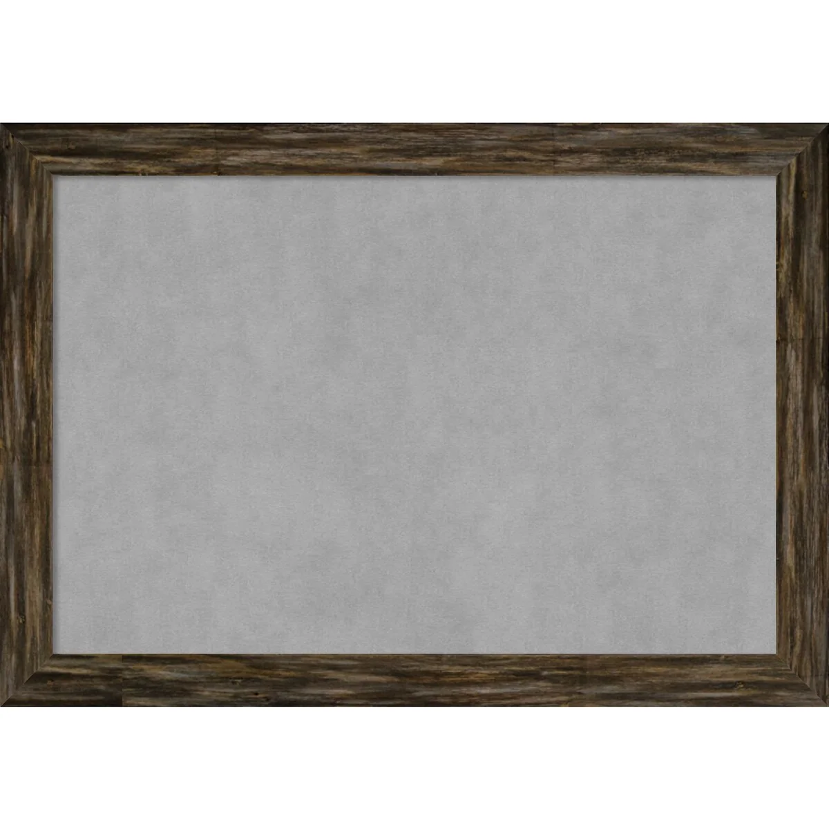 Amanti Art Fencepost Brown Narrow Framed Magnetic Board