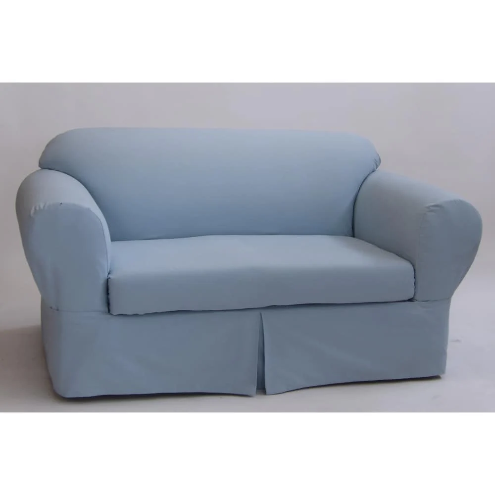 Classic Slipcovers Ten Ounce Cotton Twill Two Piece Loveseat Slipcover