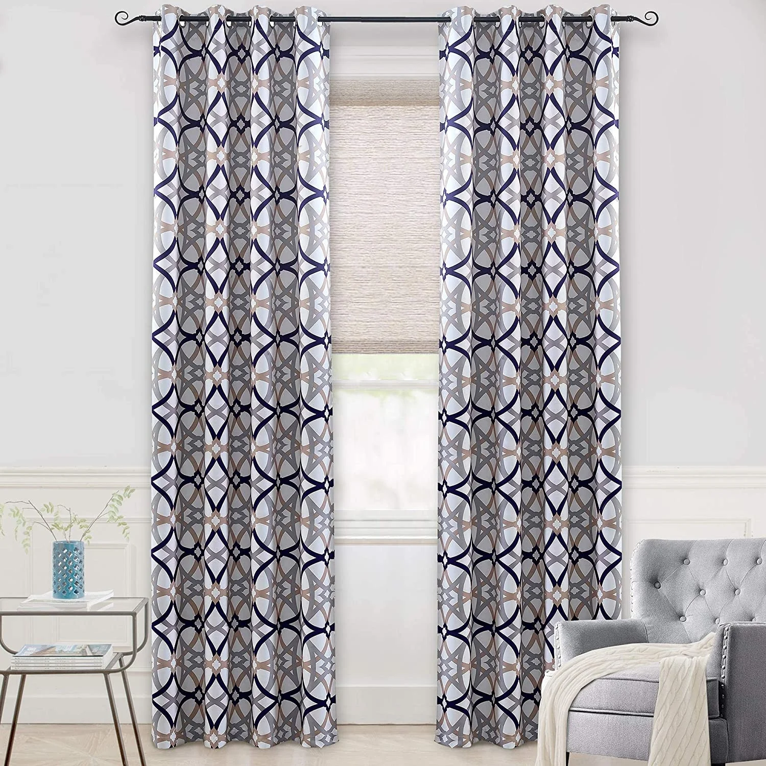 Jarvenpaa Insulated Blackout Grommet Window Curtain Panel Pair