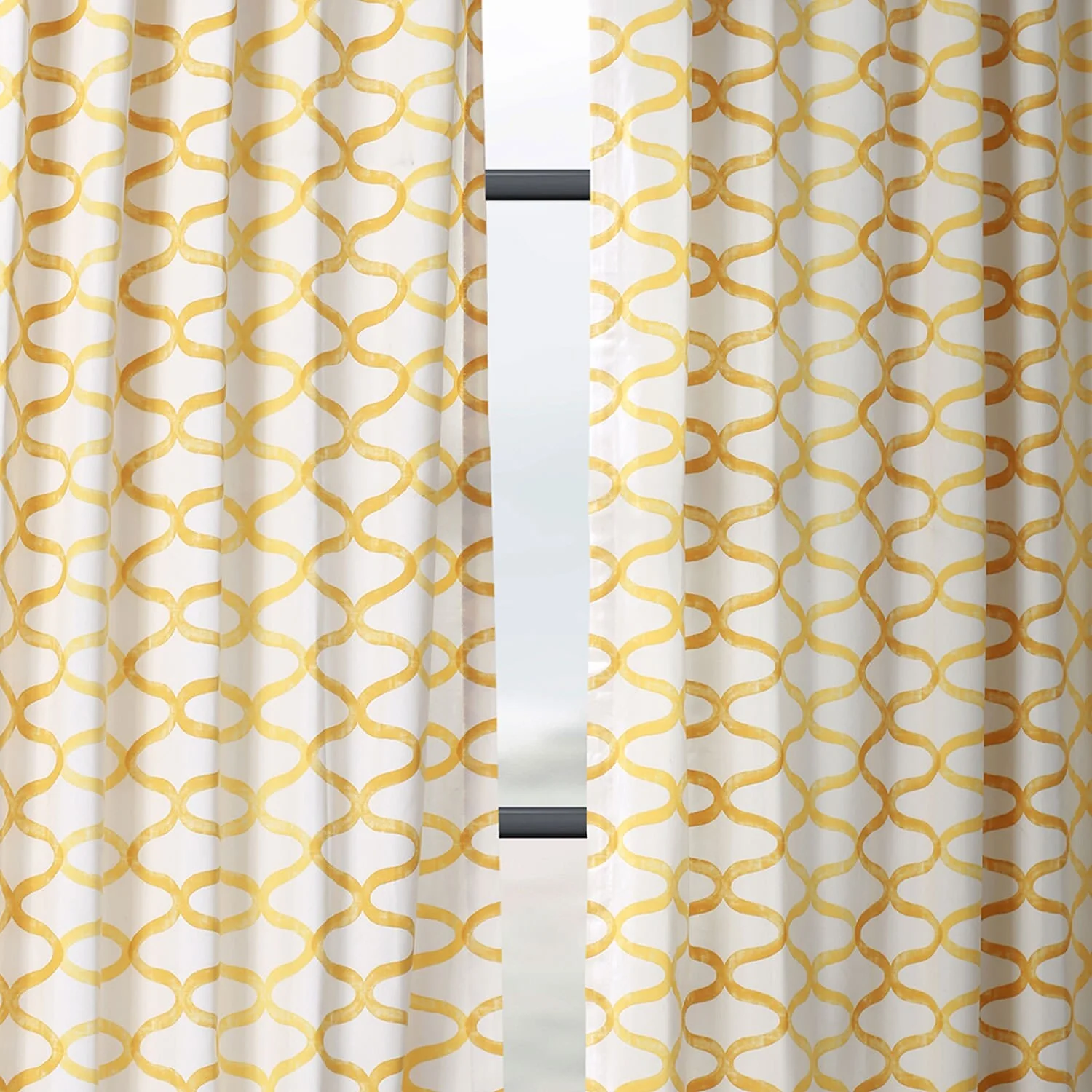 Exclusive Fabrics Illusions Geometric Grace Cotton Room Darkening Curtain (1 Panel)
