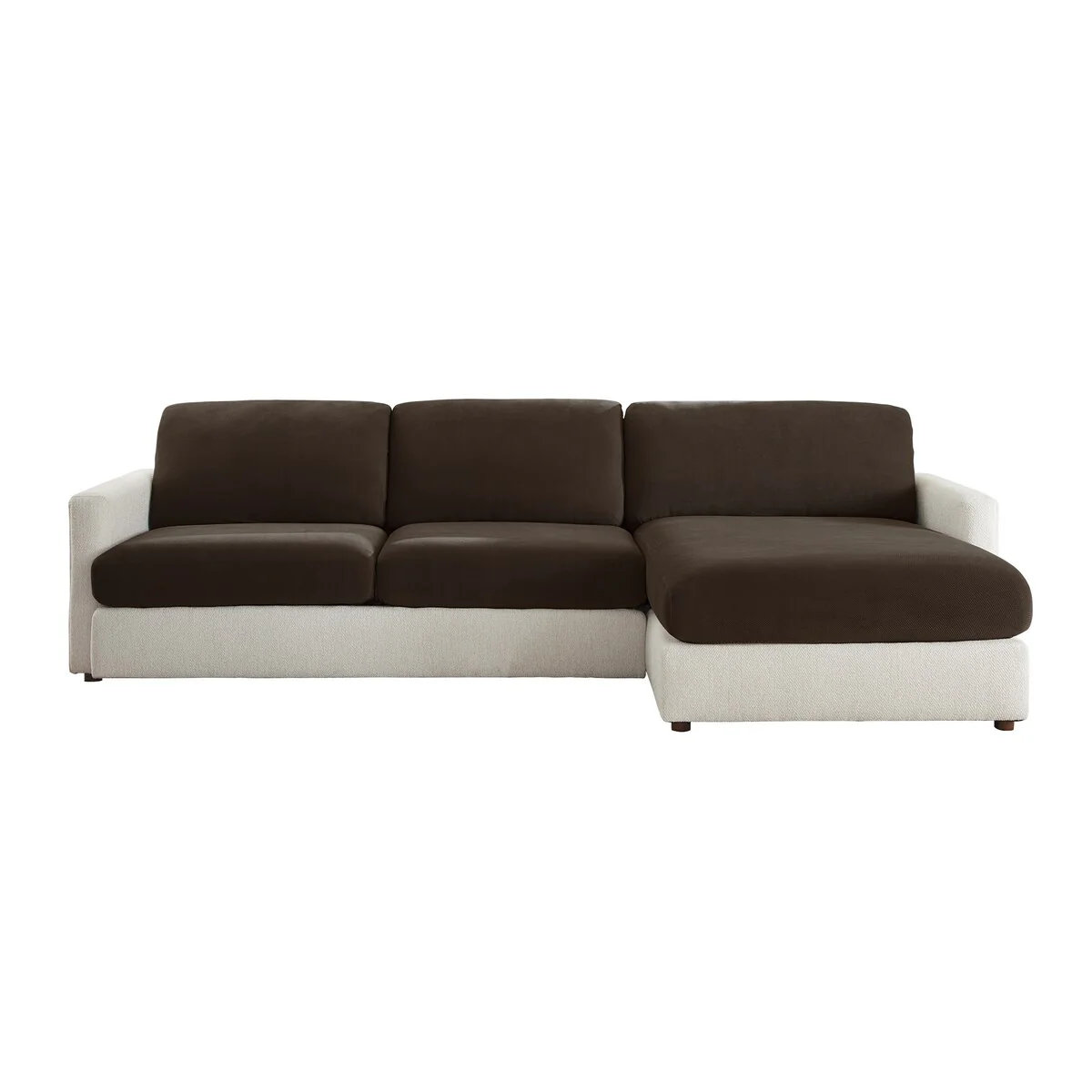 SureFit Stretch Pique Sectional Couch Cushion Slipcovers
