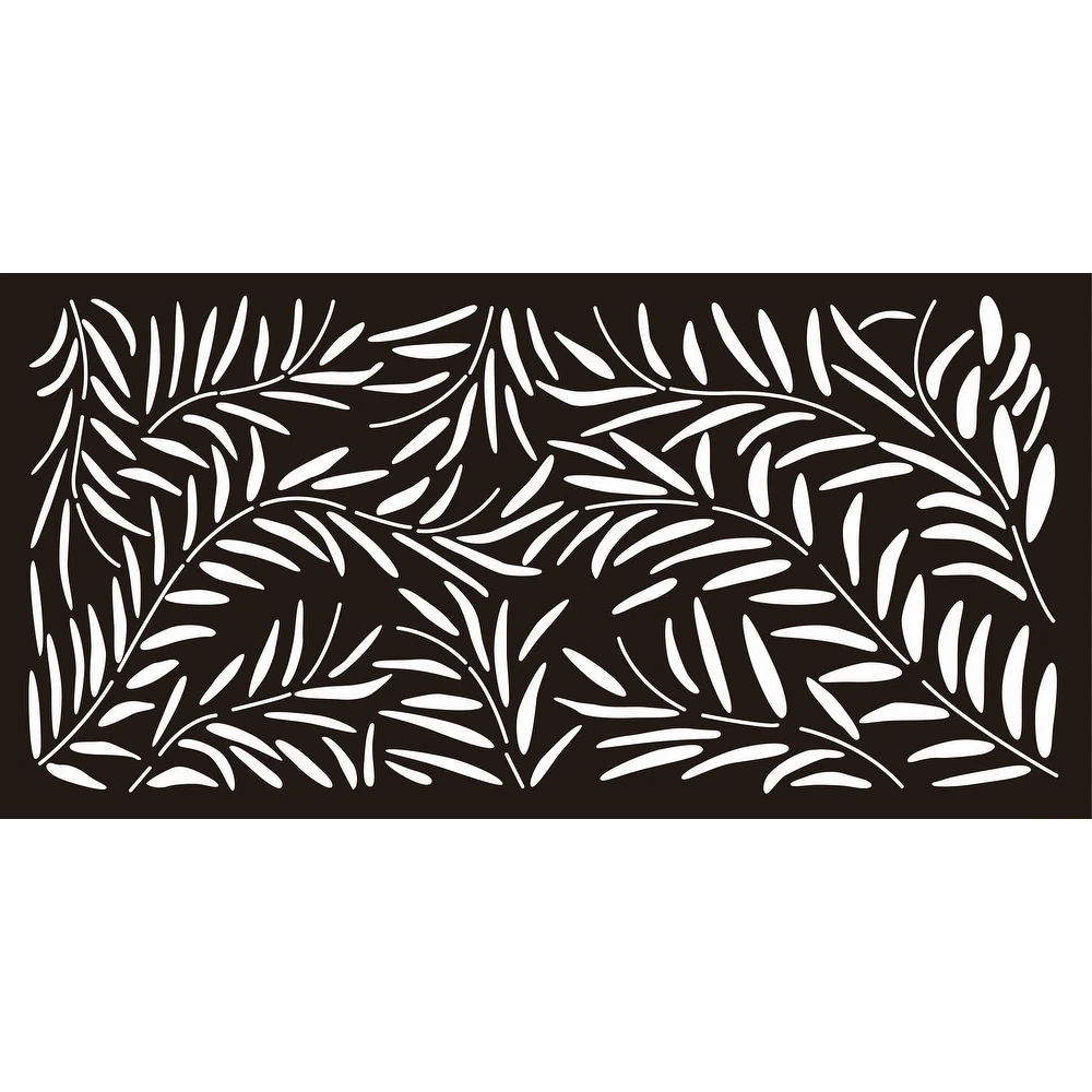 HighlandHome Laser Cut Metal Privacy Fence Screen, 24