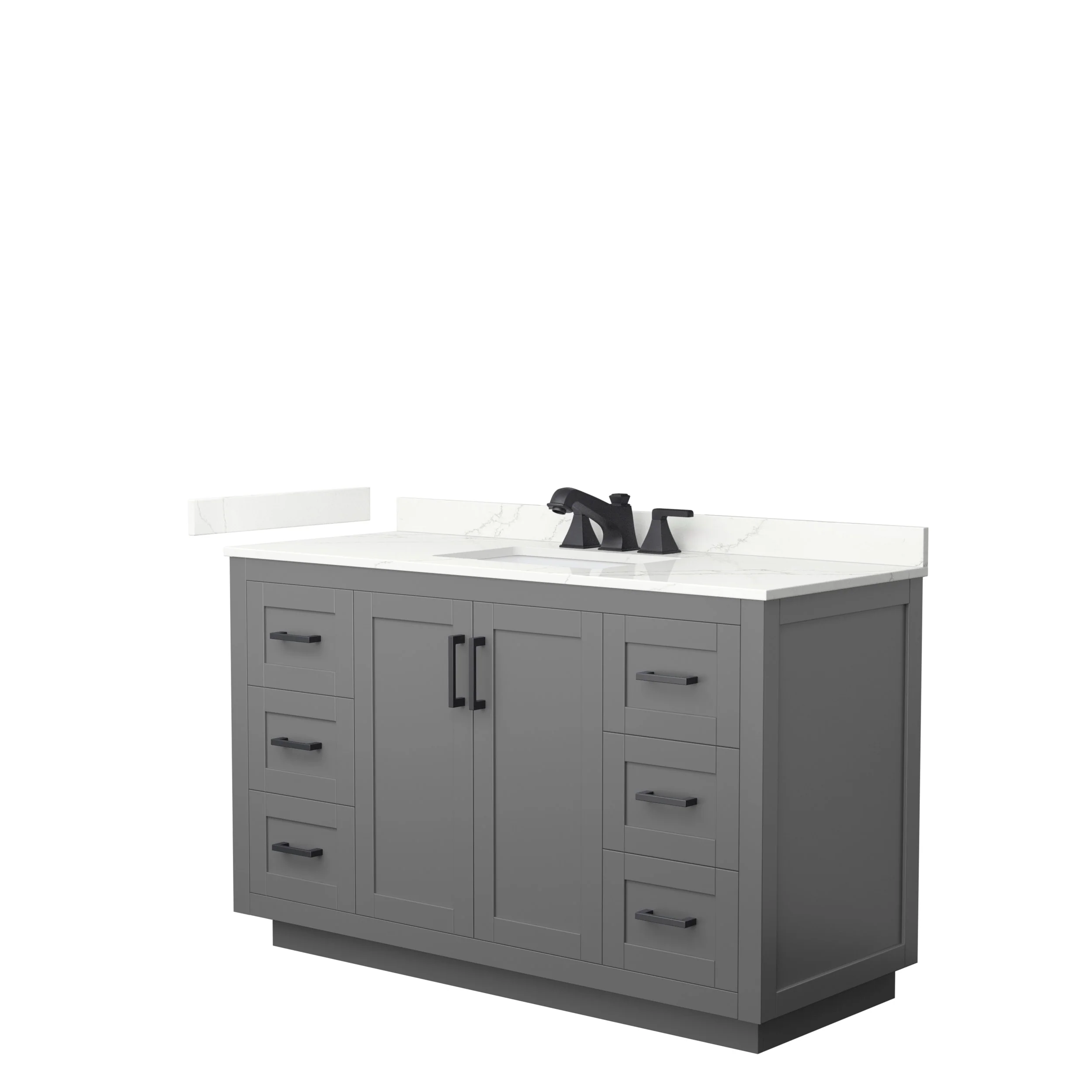 Miranda 54-inch Single Vanity, Quartz Top