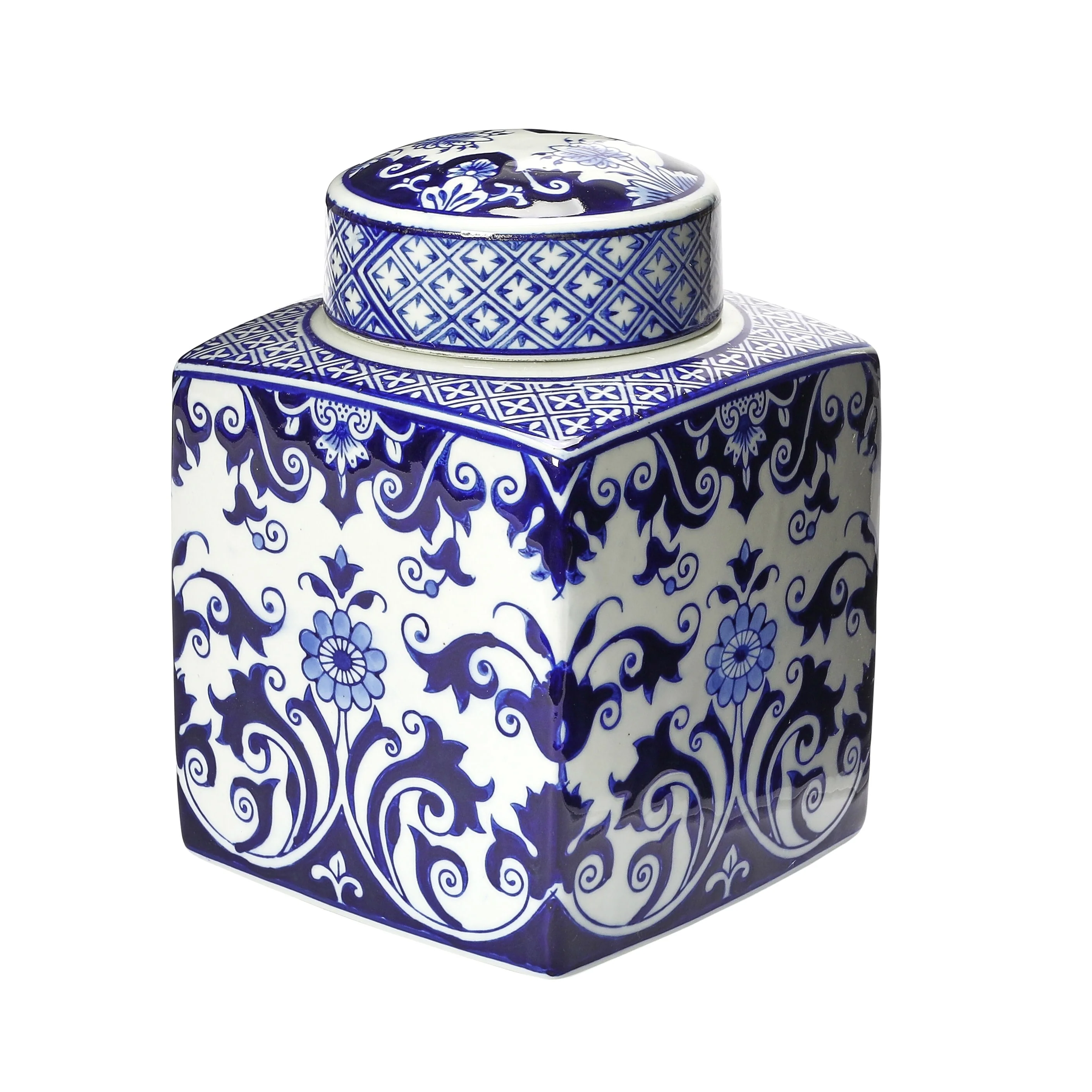 Decorative Ceramic Ginger Jar with Lid