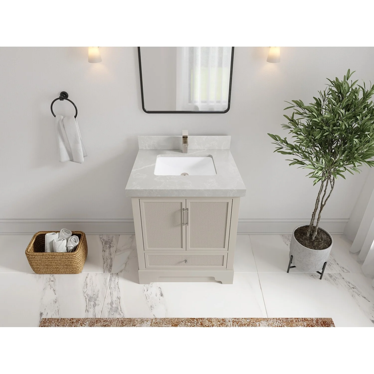 Willow Collections 30 in. W x 22 in. D Alys Single Sink Bathroom Vanity with Countertop