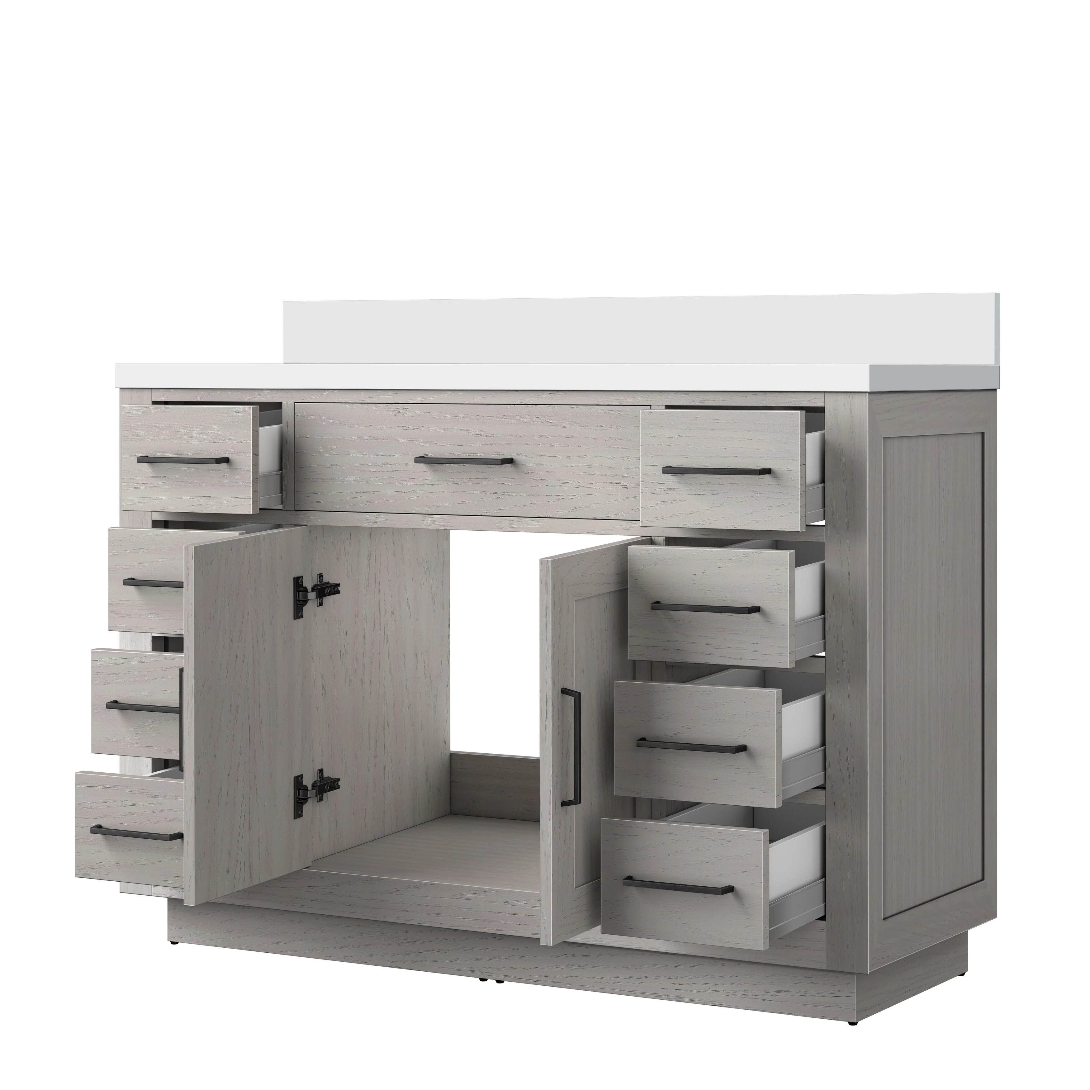 Abbey Bath Vanity with Cultured Marble Top and Sink