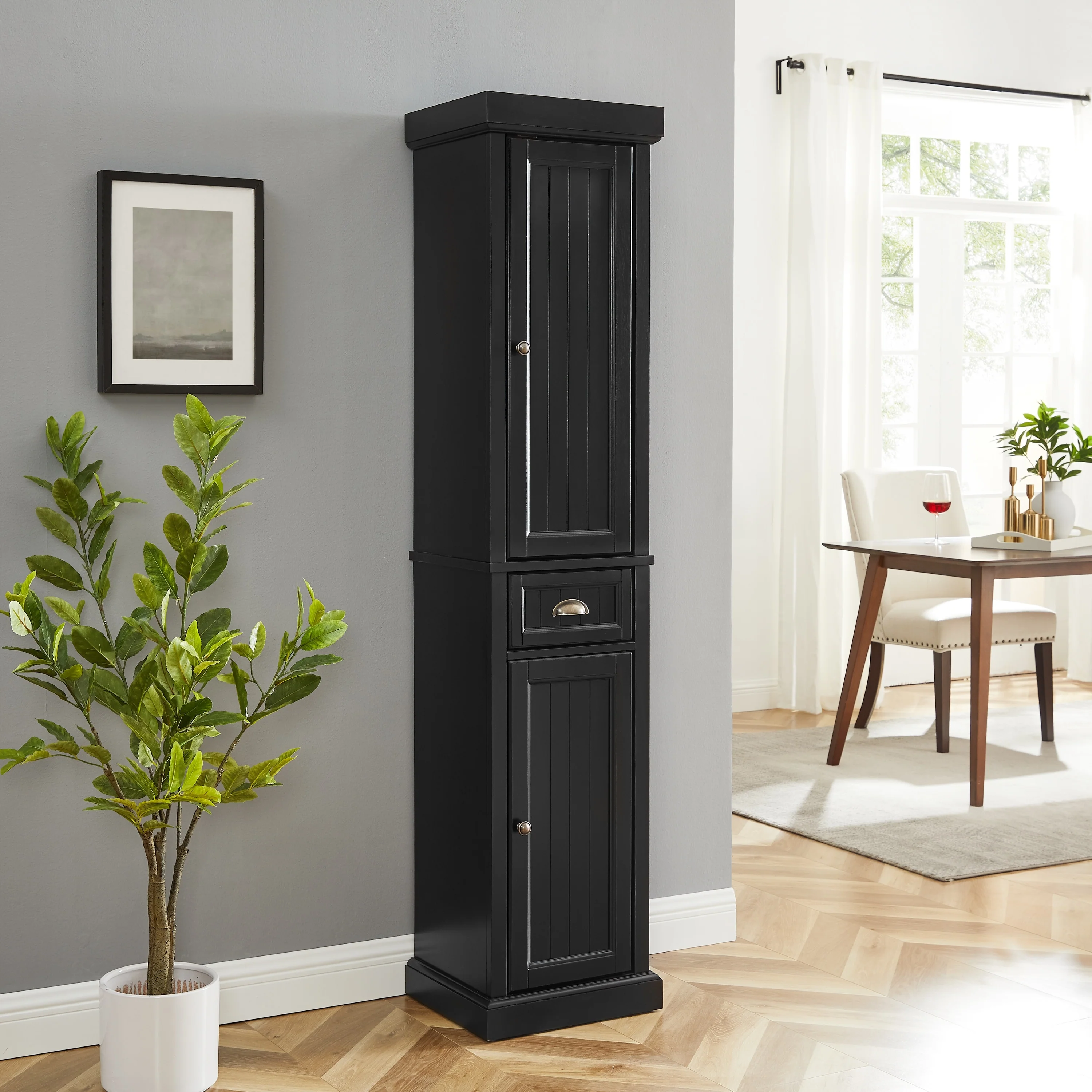 Crosley Seaside Tall Linen Cabinet