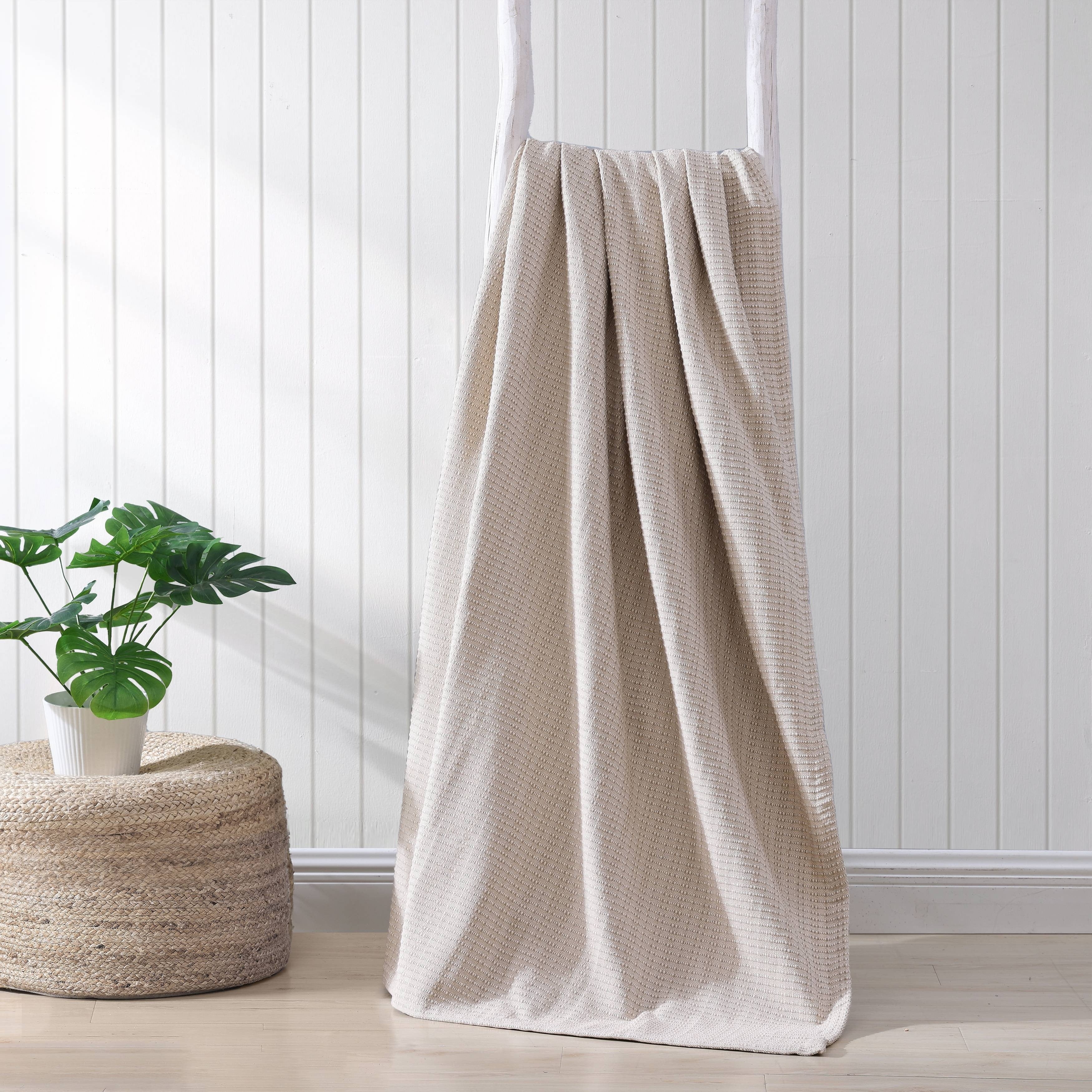 Tommy Bahama Bamboo Woven Yarn Dyed Cotton Reversible Blanket