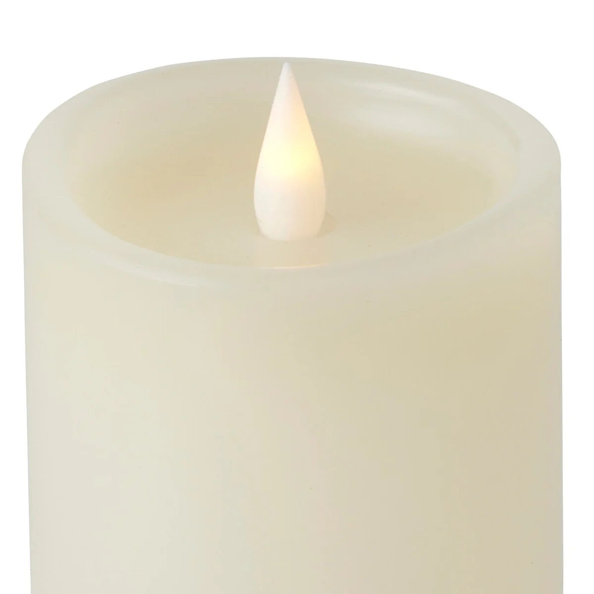 Classic Motion Flameless Candle 4x8 Ivory, Remote Control with Timer