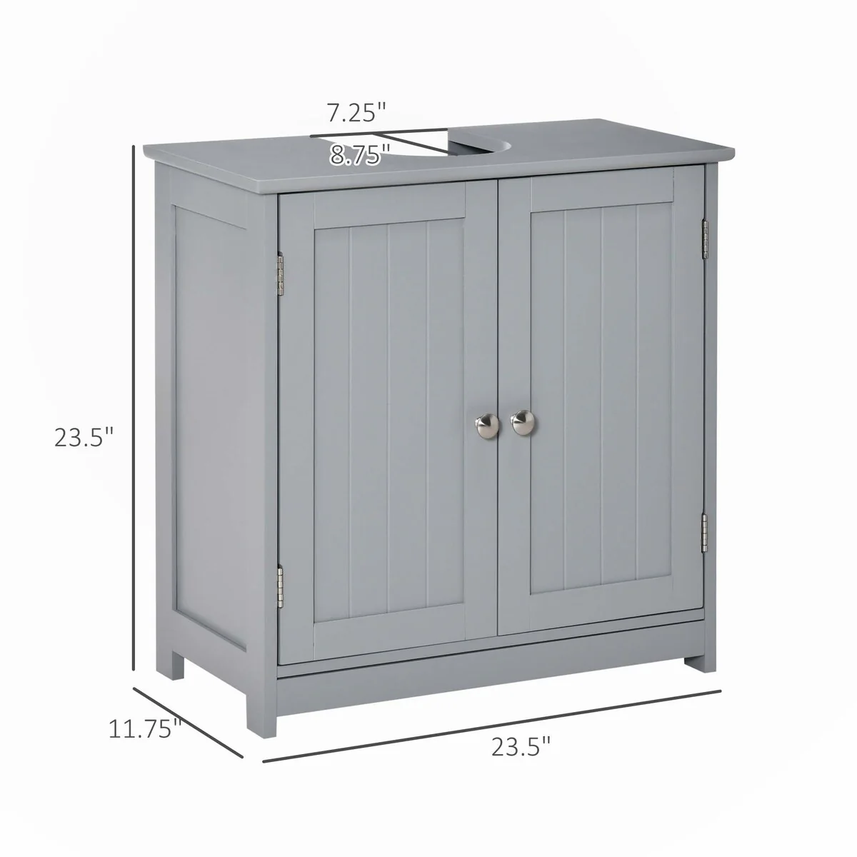 Under Sink Bathroom Cabinet with Adjustable Internal Shelf