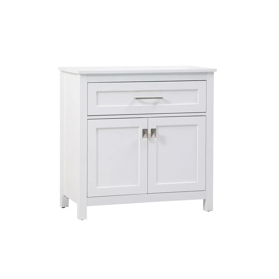 Indigo Home 30 Inch Bathroom Storage Freestanding Cabinet - 30 x 16
