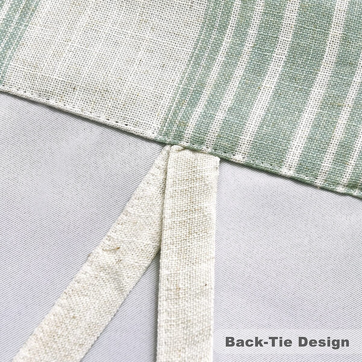 DriftAway Chris Vertical Striped Pattern Blackout Room Darkening Tie Up