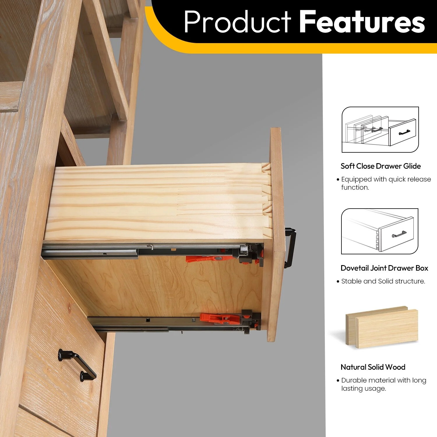 Leon 22 in. Storage Cabinet for Bathroom, Kitchen and Living Room