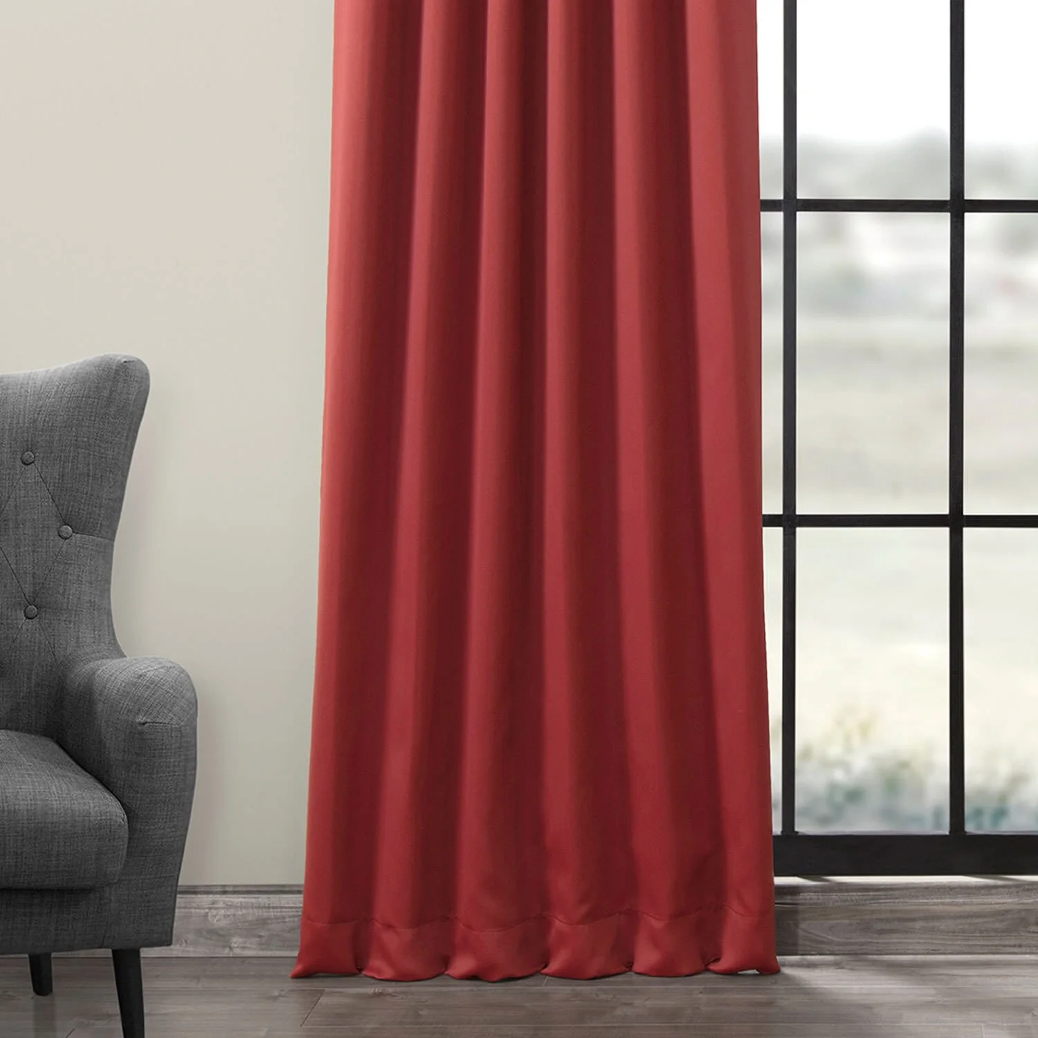 Exclusive Fabrics Room Darkening 120-inch Curtain Panel Pair (2 Panels)