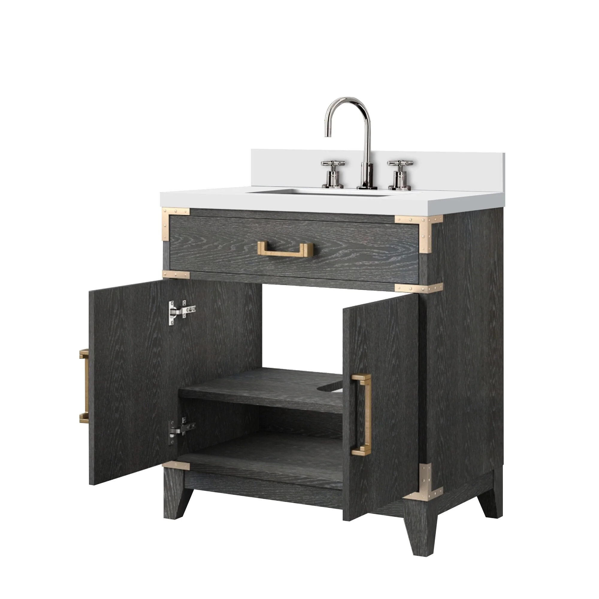 Laurel Bath Vanity Quartz Top, Sink and Faucet