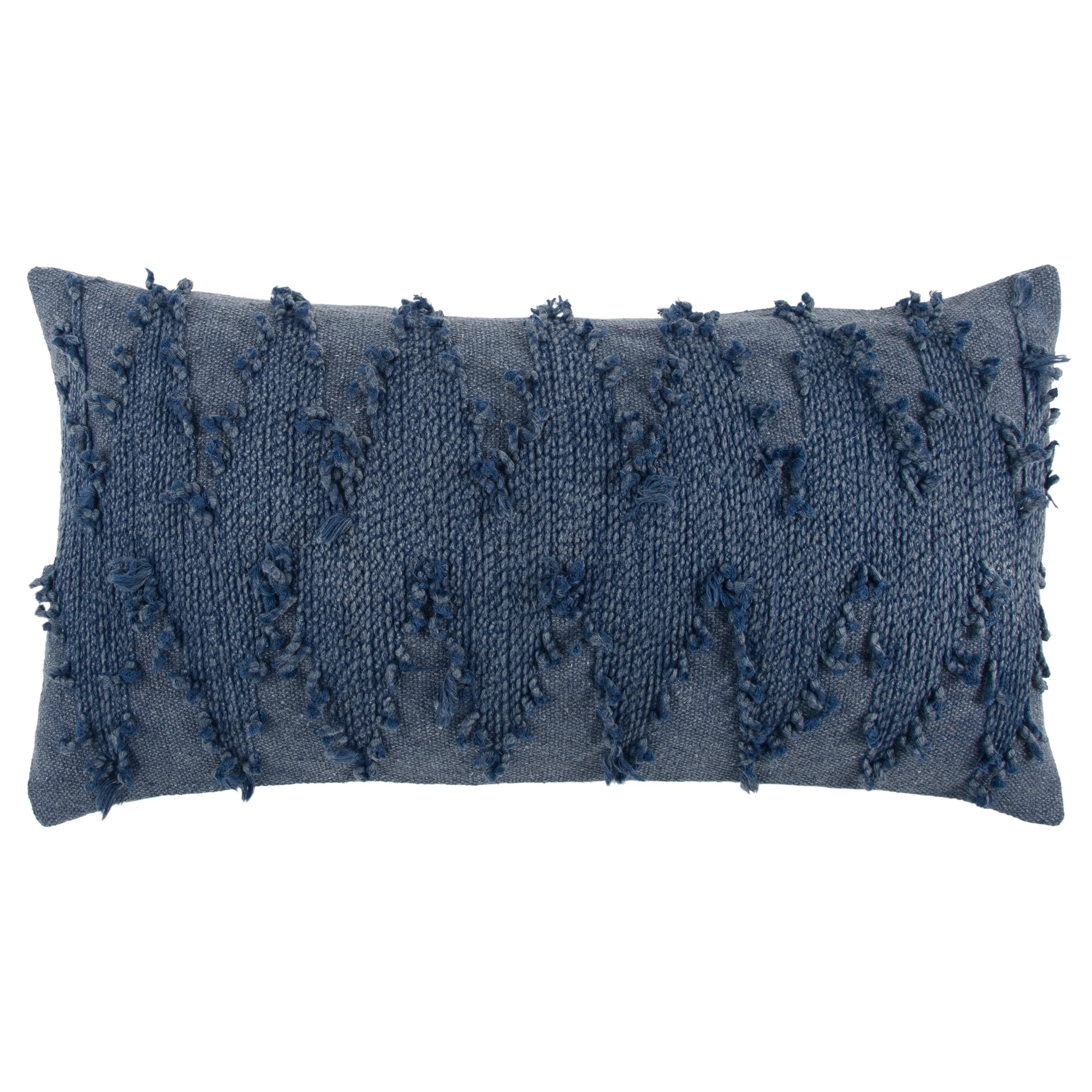 Rizzy Home Indigo Blue Chevron Throw Pillow