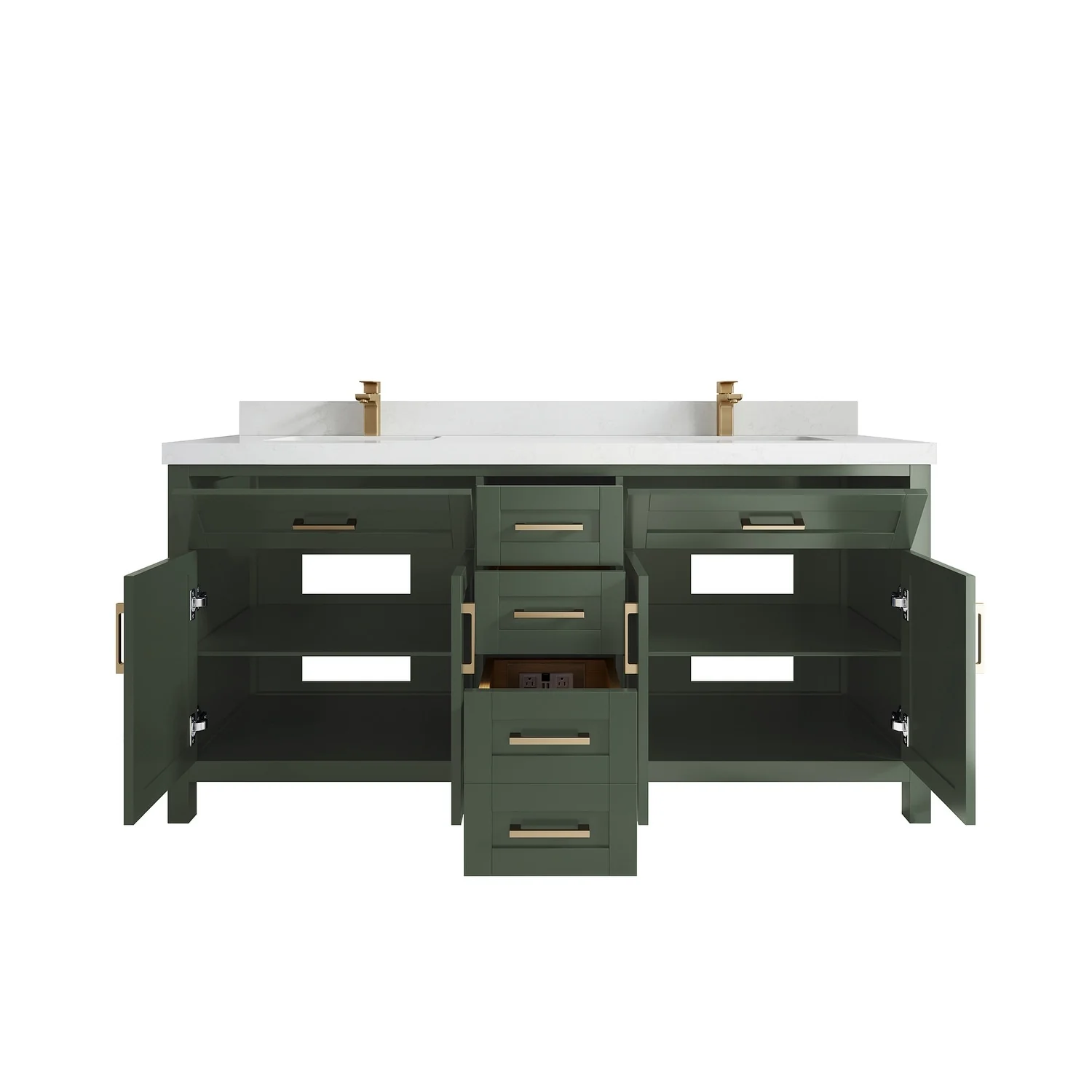 Willow Collections 72 in. W x 22 in. D Cambridge Double Sink Bathroom Vanity with Countertop