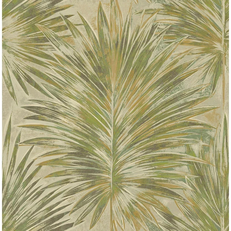 Seabrook Designs Cyril Palm Unpasted Wallpaper
