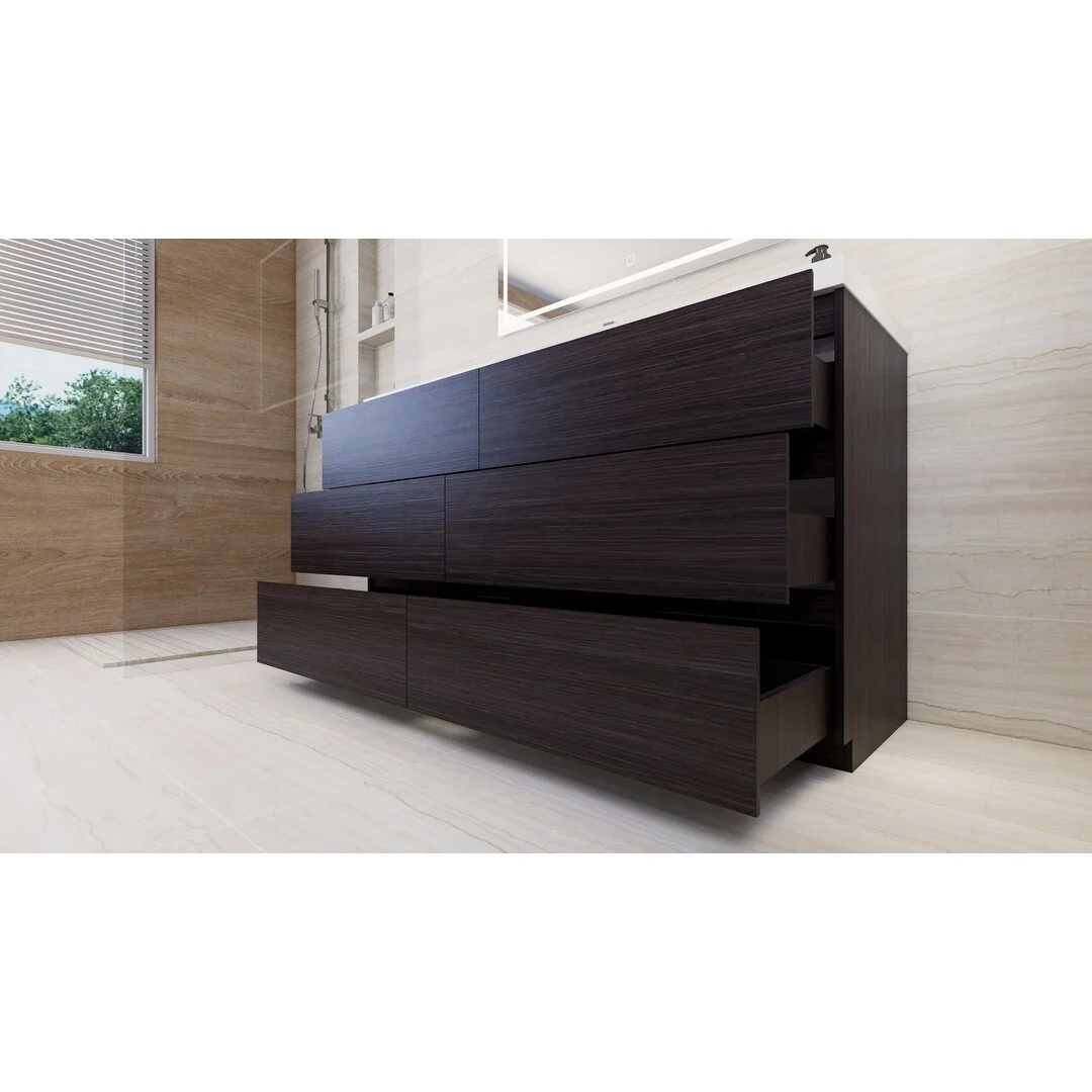 Aron 60'' Freestanding Vanity with Single Reinforced Acrylic Sink
