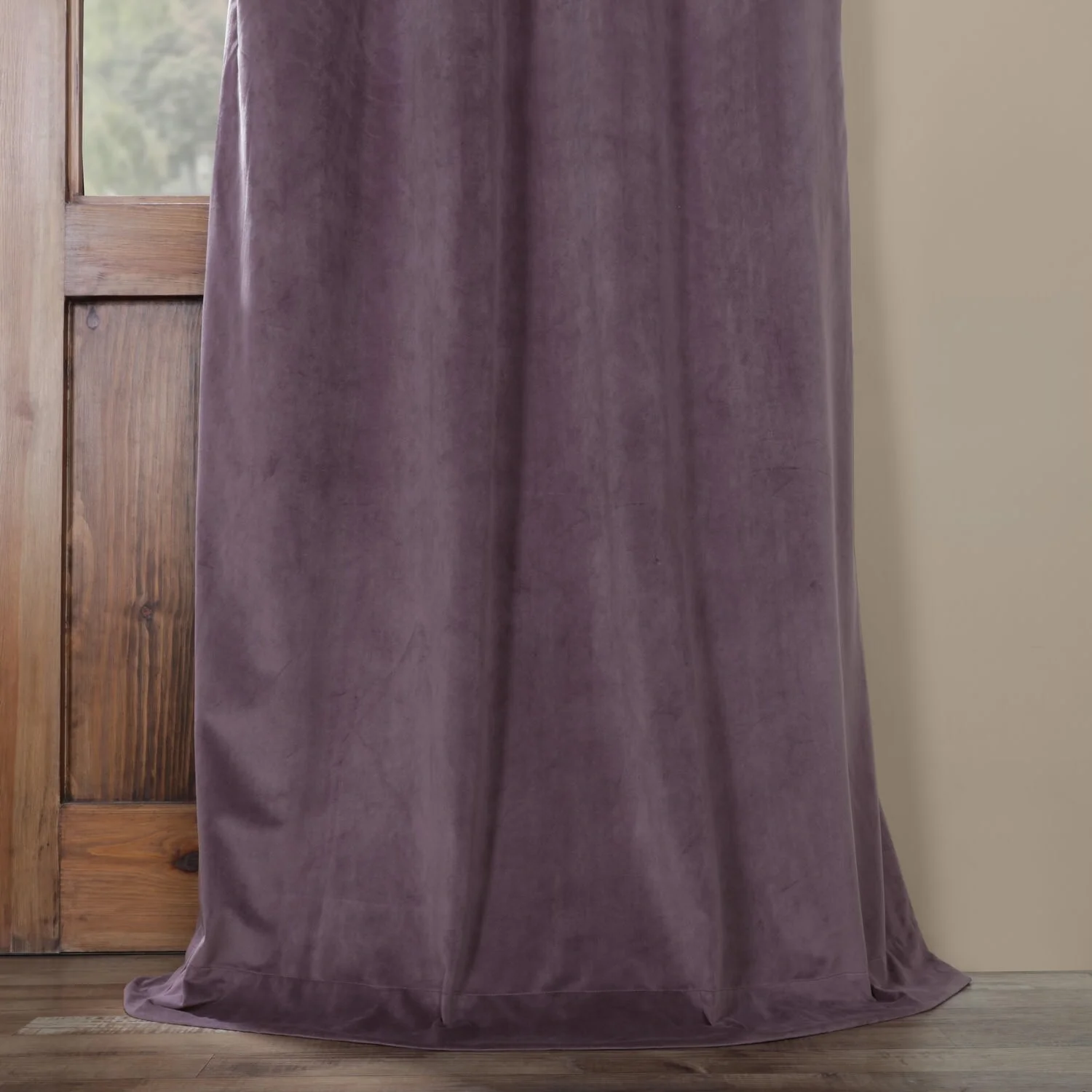 Exclusive Fabrics Signature Blackout Velvet Grommet Curtain (1 Panel)