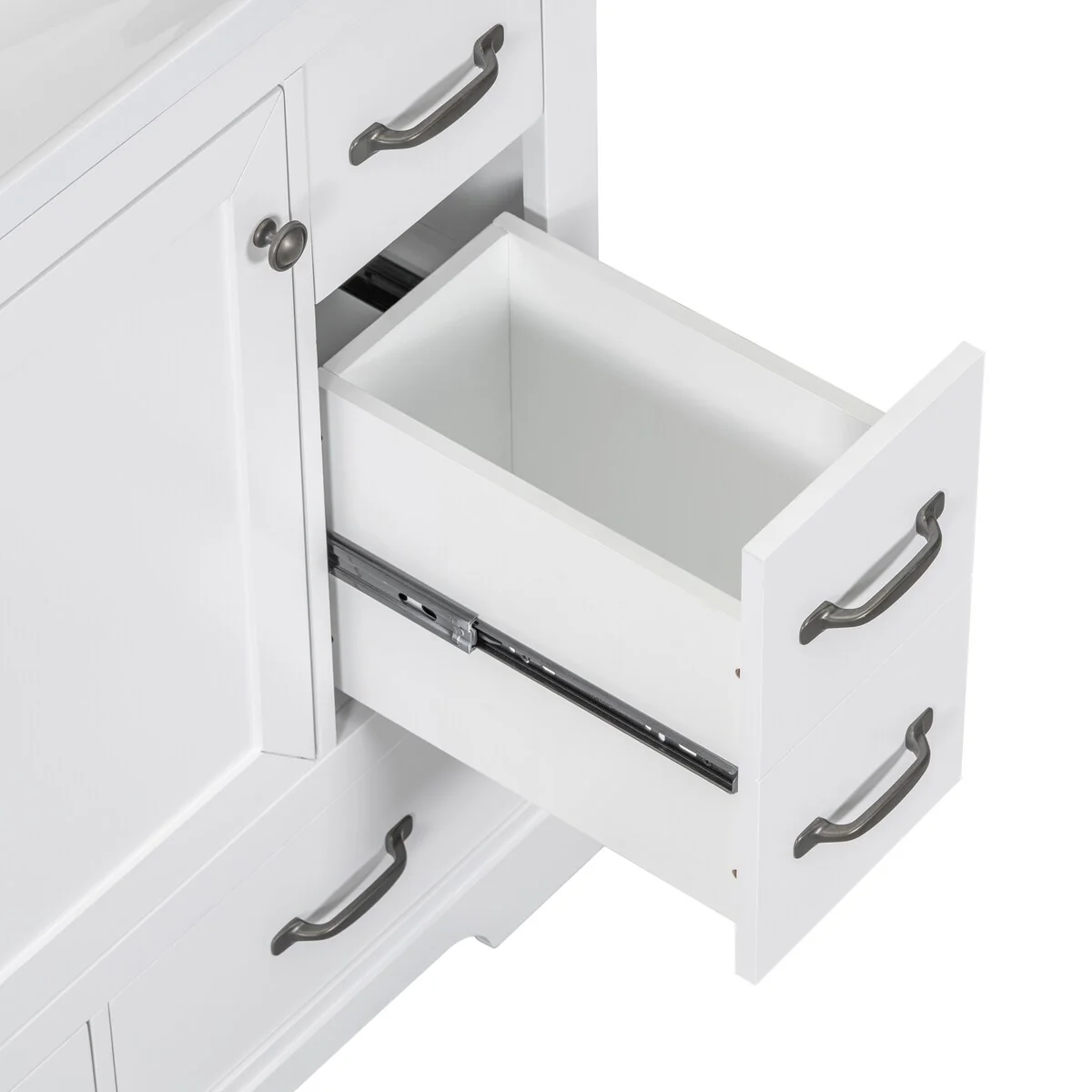 Bathroom Vanity Cabinet with Multi-Functional Drawer and Adjustable Shelf