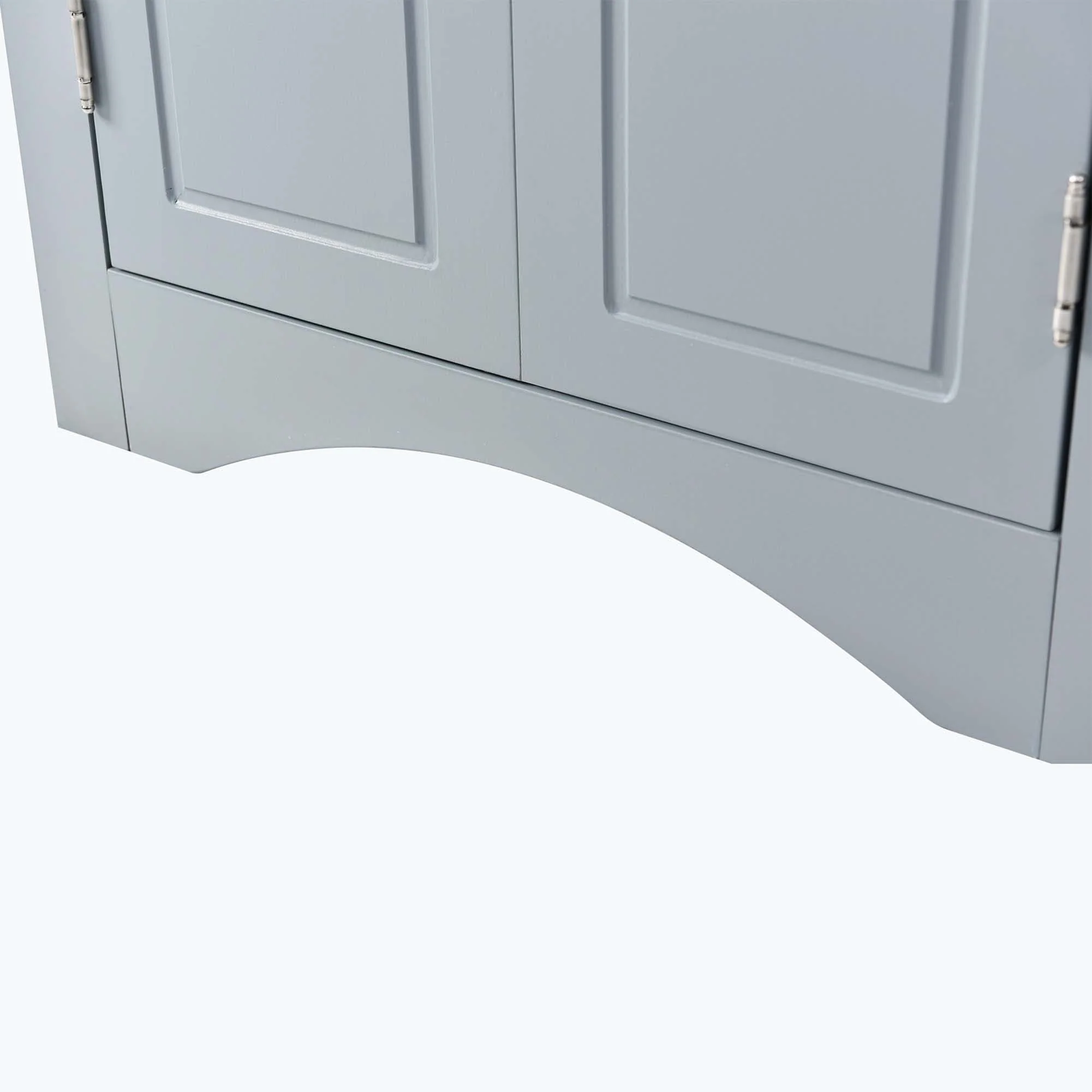 Triangle Bathroom Storage Cabinet with Adjustable Shelves