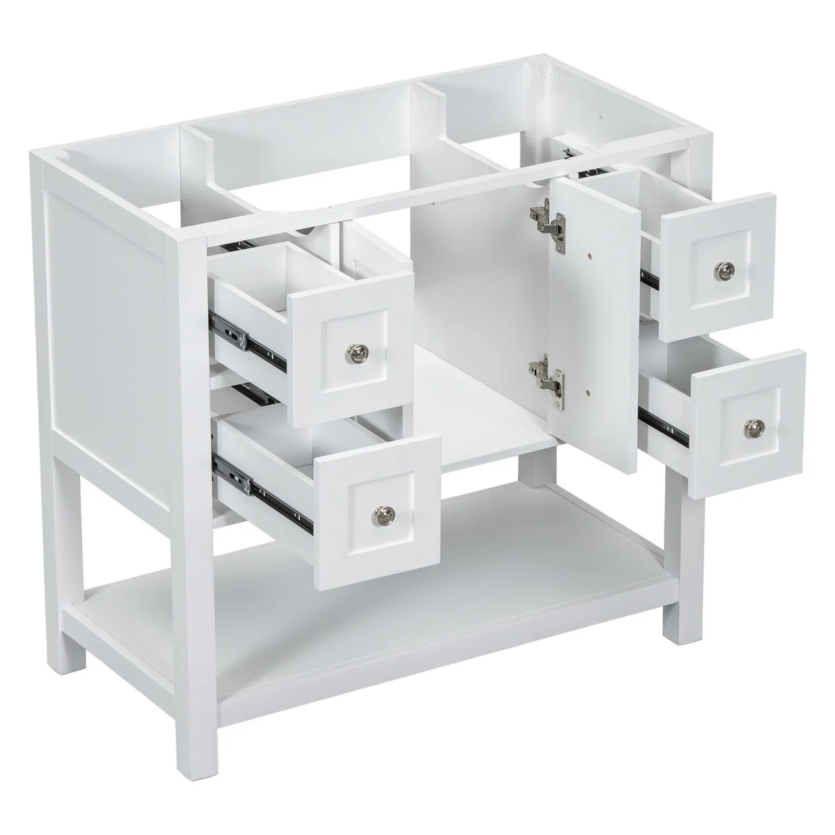 Free Standing Vanity with Solid Wood Frame