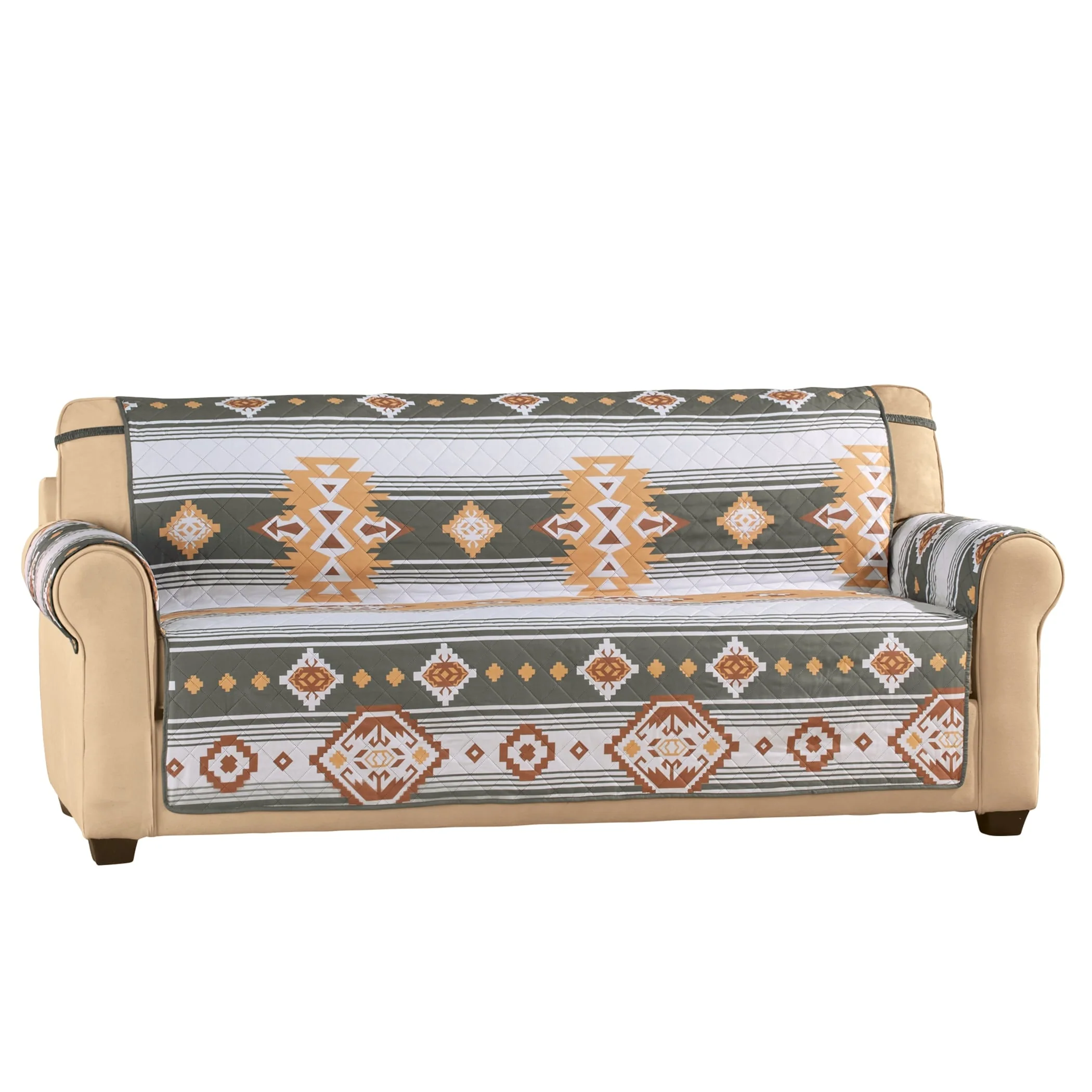 Bold Southwest Design Quilted Furniture Protector - Sofa