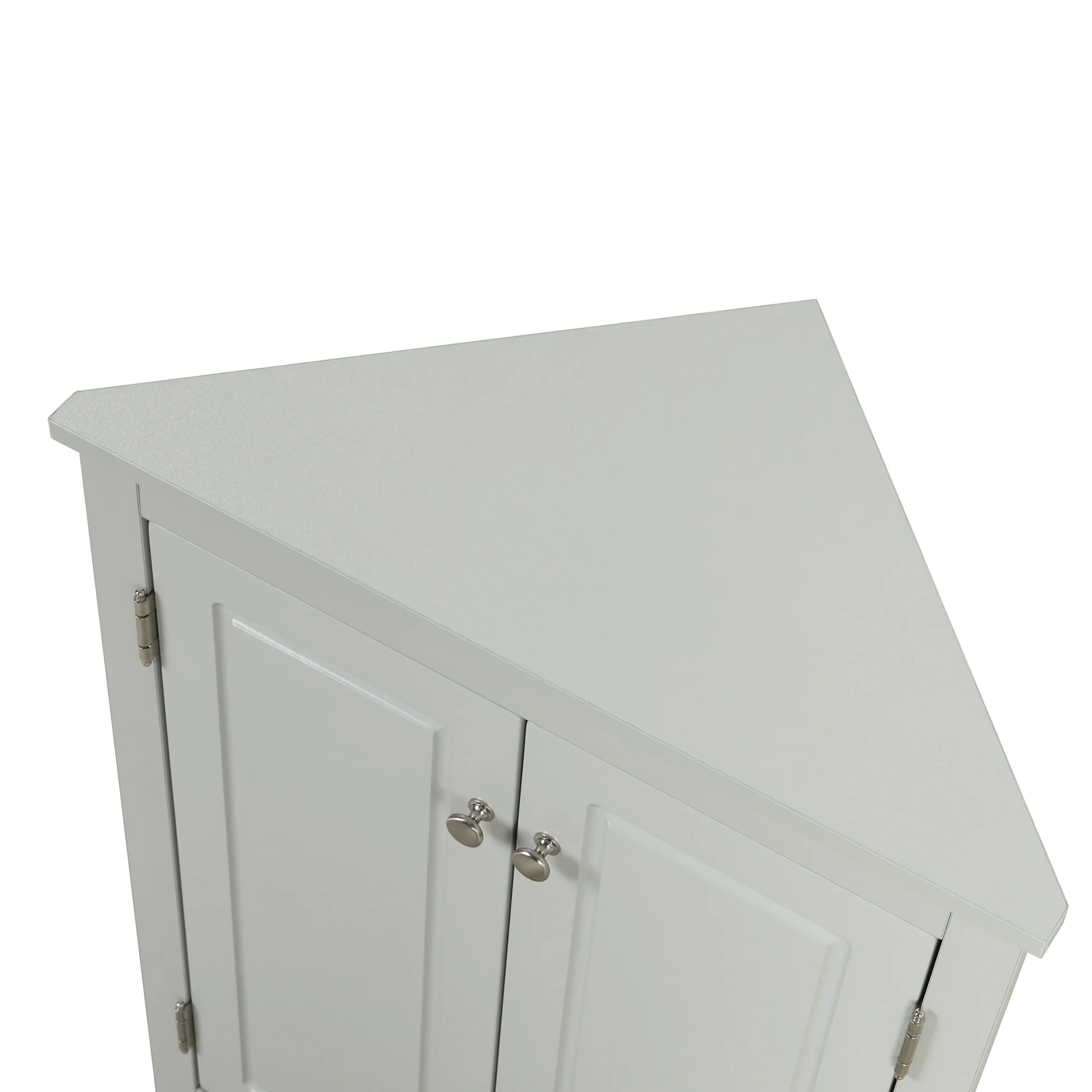 Triangle Bathroom Storage Cabinet with Adjustable Shelves