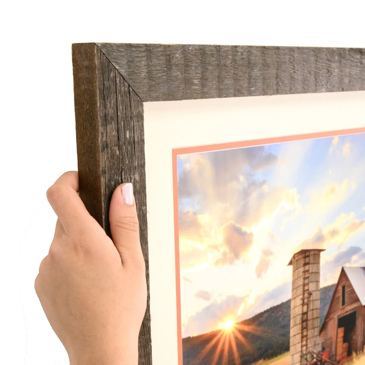 ArtToFrames Bosswood Rustic 8.5x11 Inch Picture Frame, 1.63 Inch Wood Poster Frame Available in Multiple Colors (SM-SC-8.5x11)