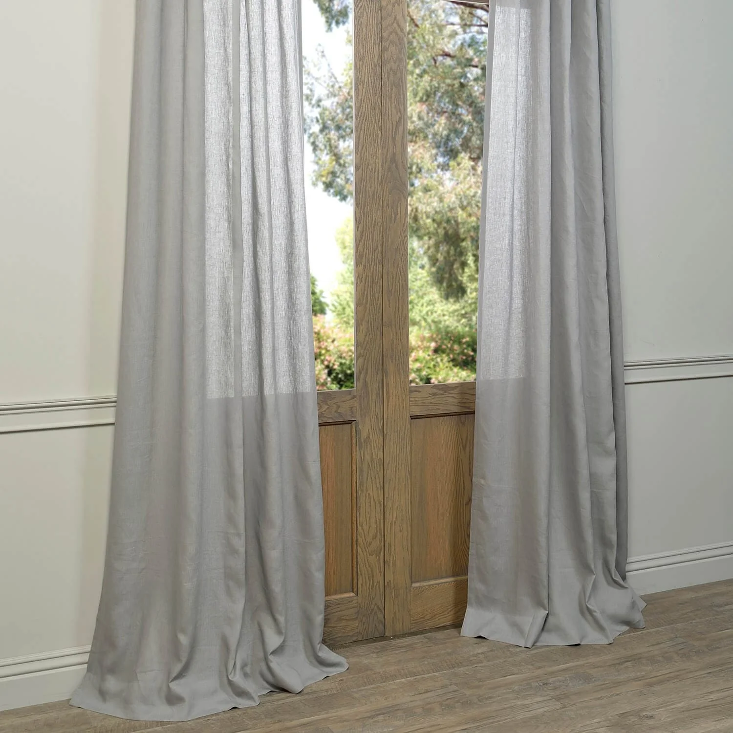 Exclusive Fabrics Signature French Linen Sheer Curtain (1 Panel)