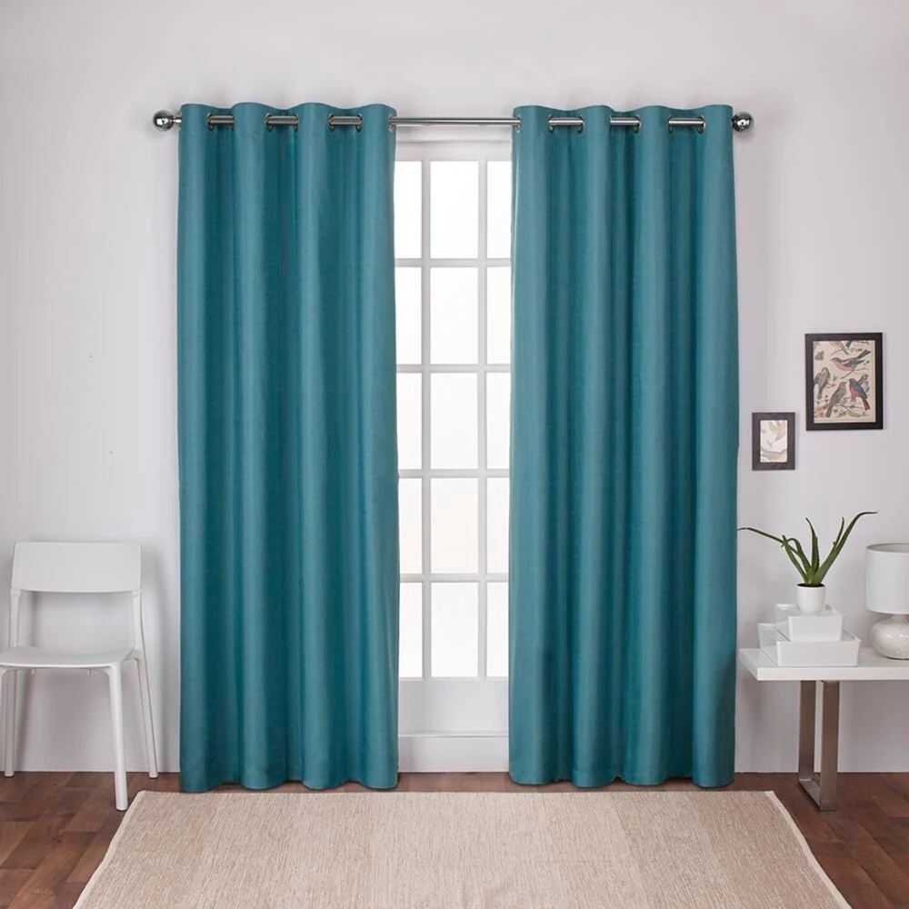 Strick & Bolton LeWitt Thermal Textured Linen Curtain Panel Pair